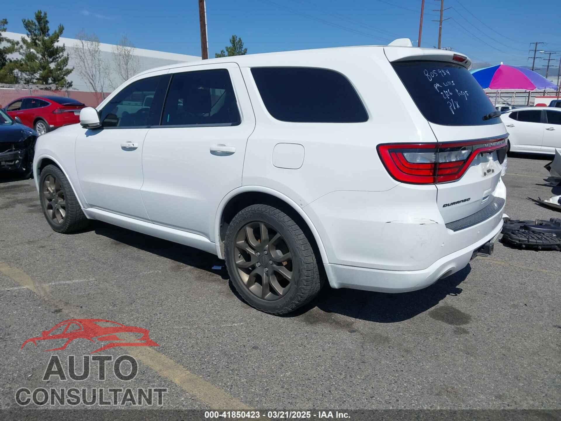DODGE DURANGO 2017 - 1C4RDHDG1HC805954