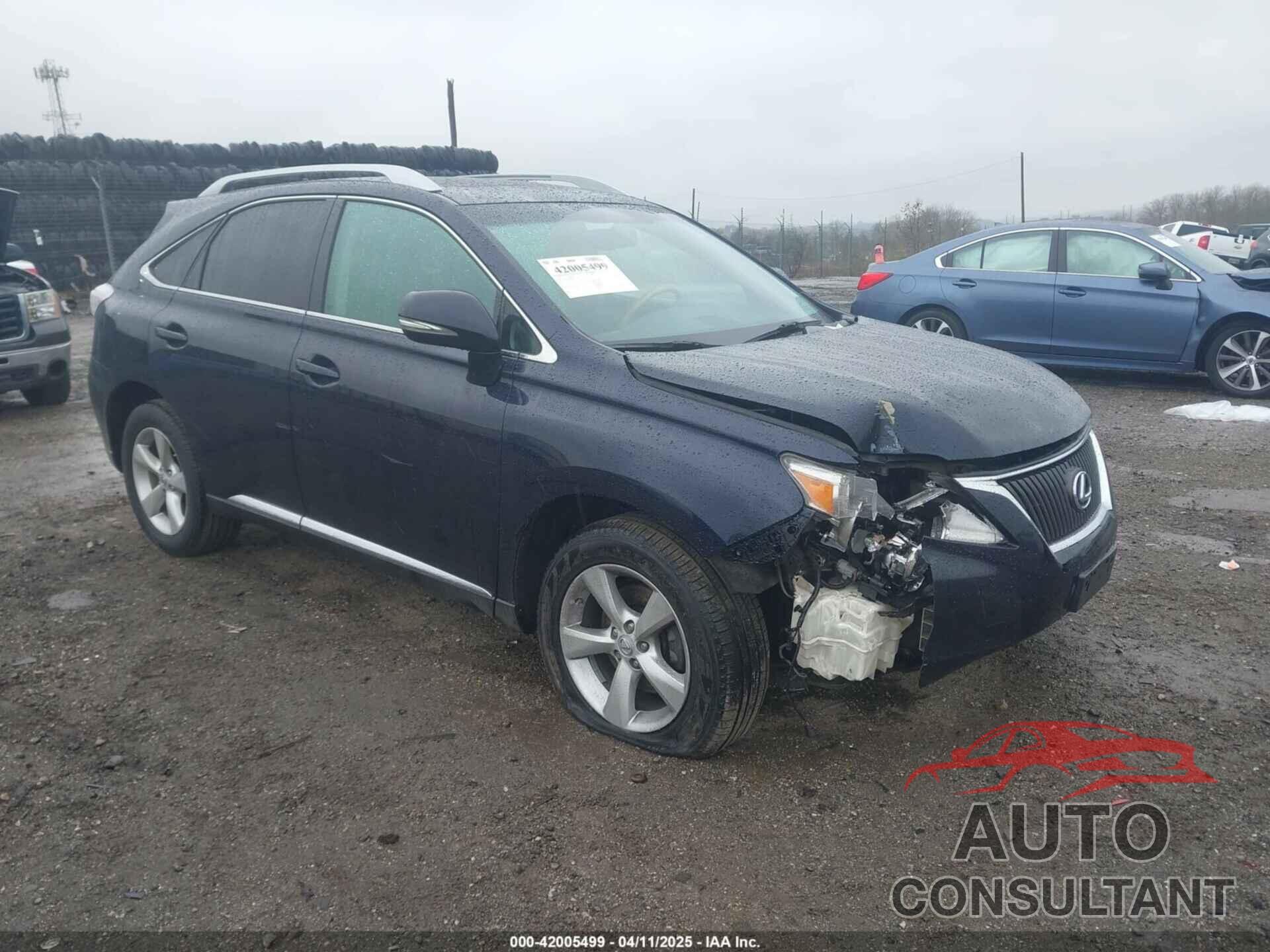 LEXUS RX 350 2010 - 2T2BK1BA9AC043740