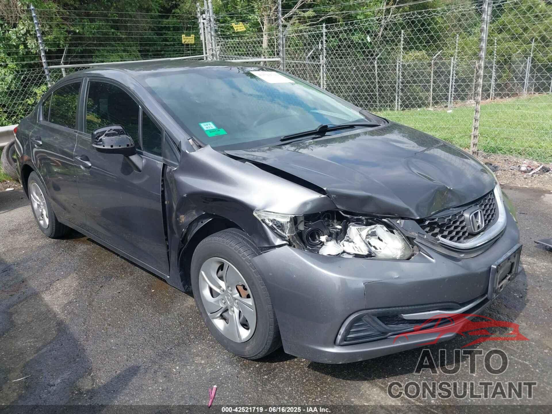 HONDA CIVIC 2013 - 2HGFB2F58DH543909