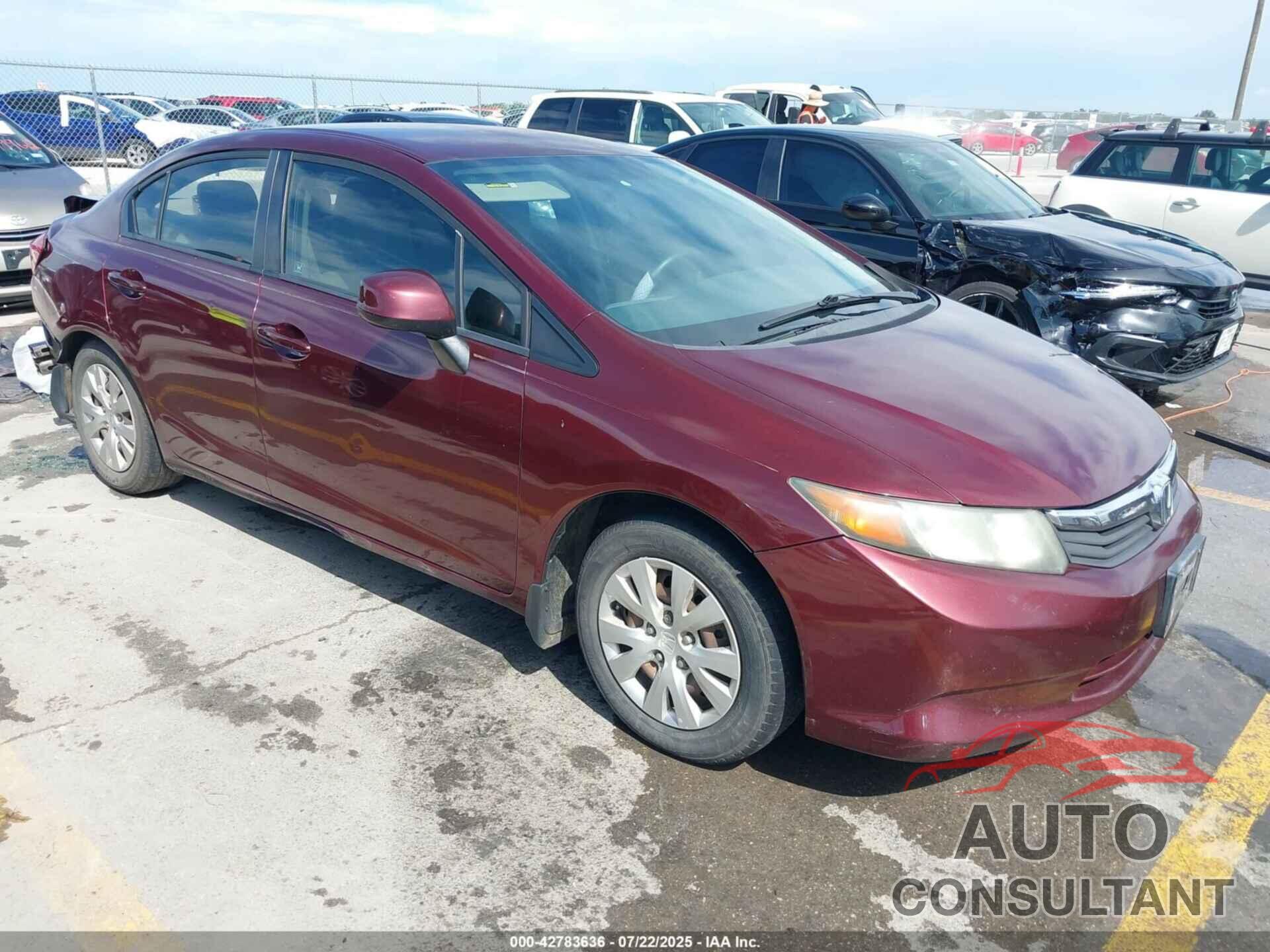 HONDA CIVIC 2012 - 2HGFB2F55CH503320