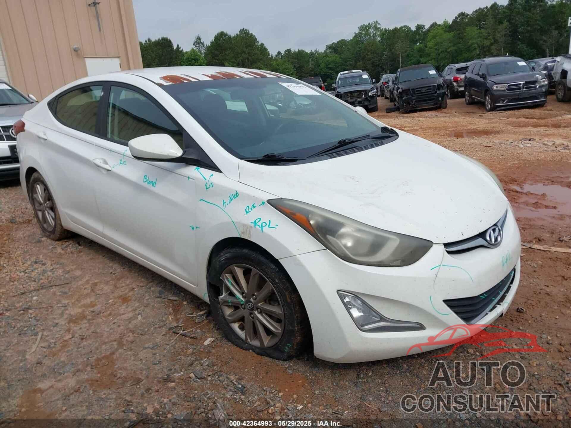 HYUNDAI ELANTRA 2014 - 5NPDH4AE2EH460749
