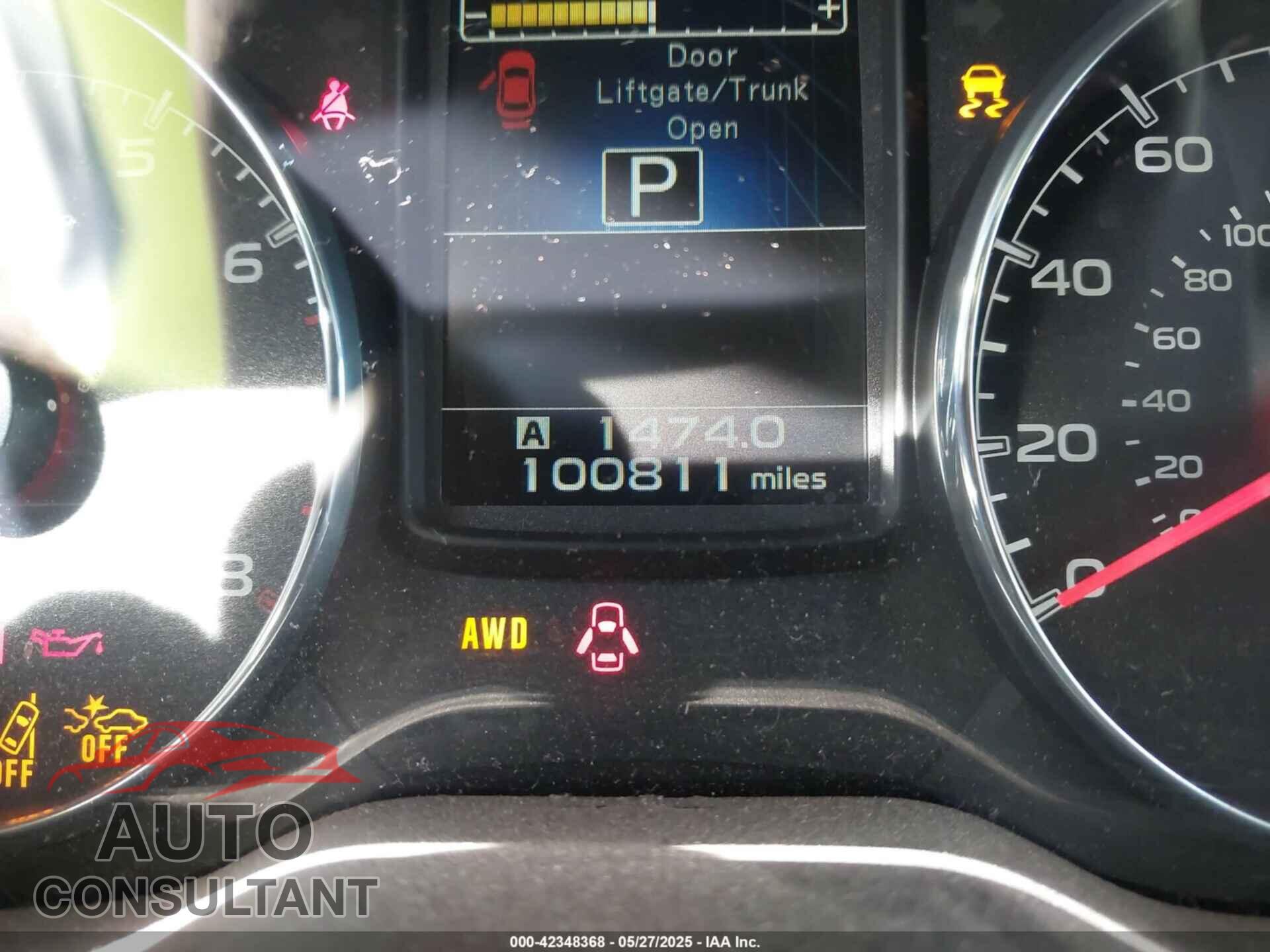 SUBARU OUTBACK 2013 - 4S4BRDPC2D2307116
