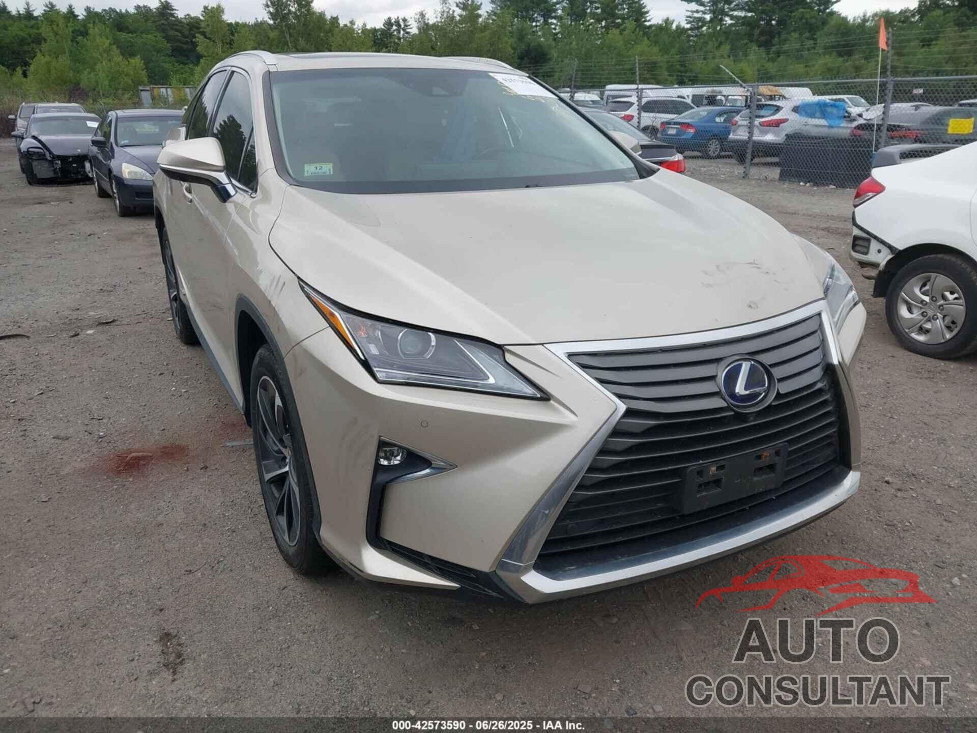 LEXUS RX 450H 2017 - 2T2BGMCA8HC019747