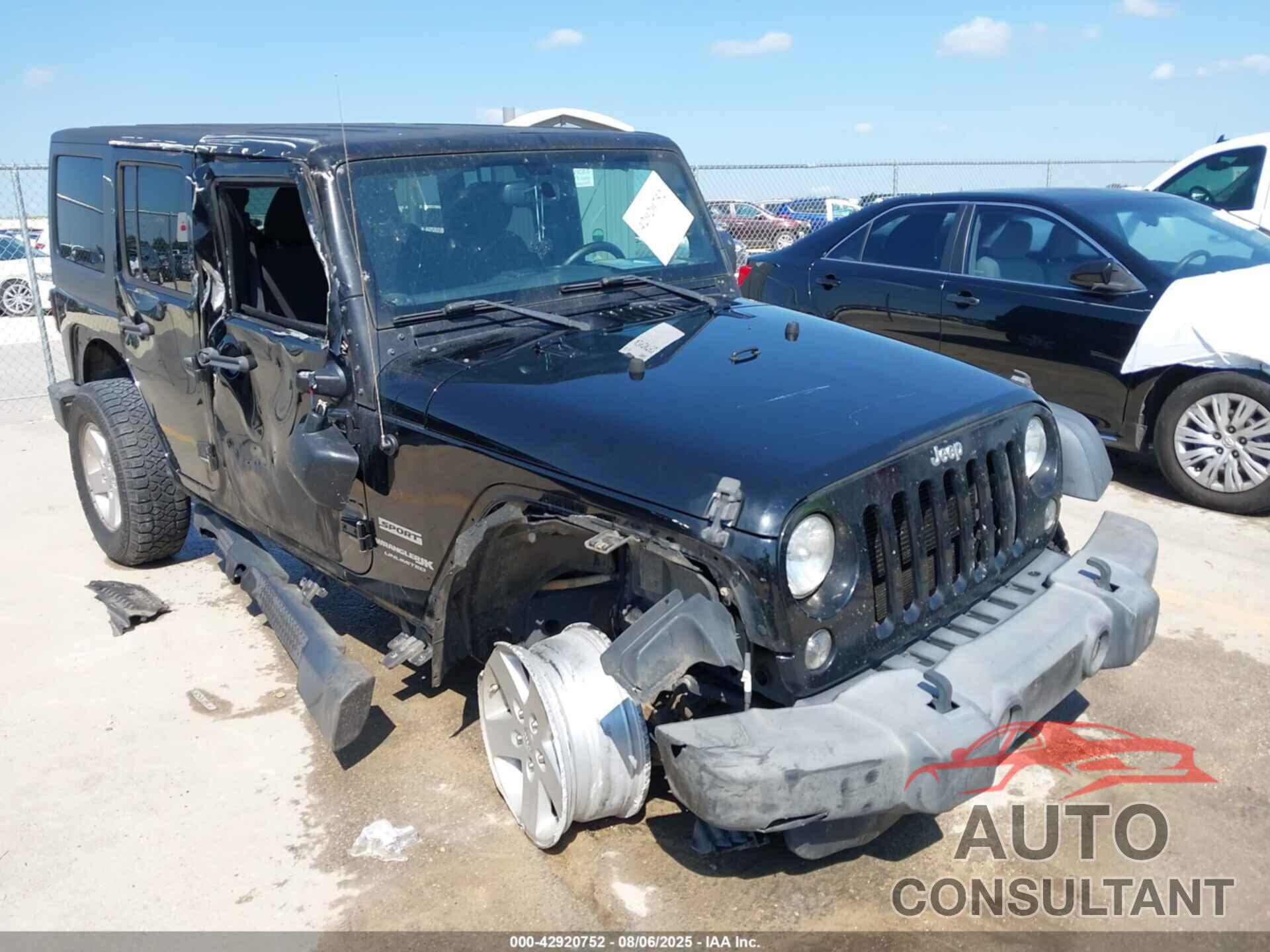 JEEP WRANGLER JK UNLIMITED 2018 - 1C4BJWDG9JL926817