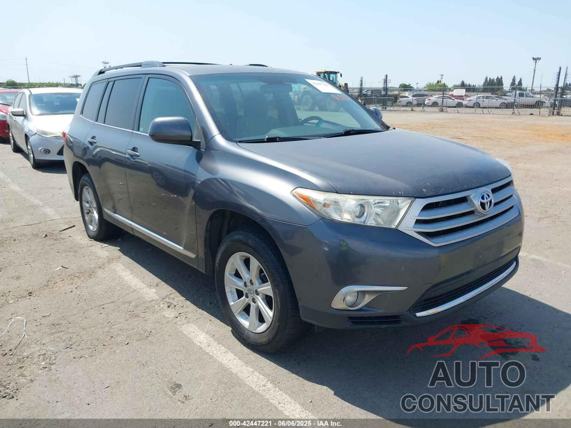 TOYOTA HIGHLANDER 2012 - 5TDZK3EH8CS055380
