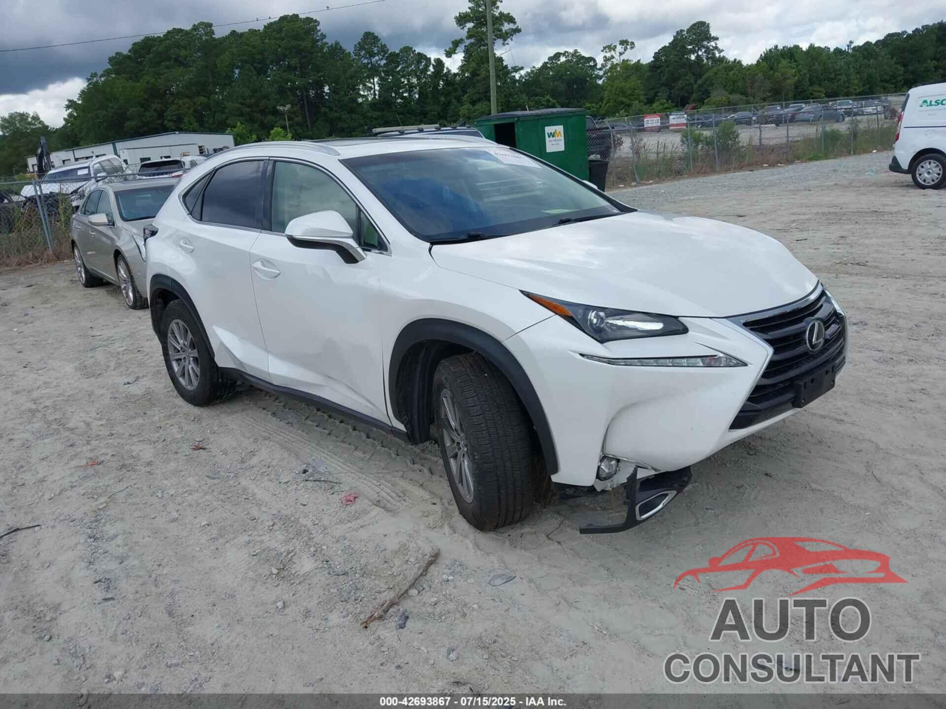 LEXUS NX 200T 2015 - JTJBARBZ1F2034481