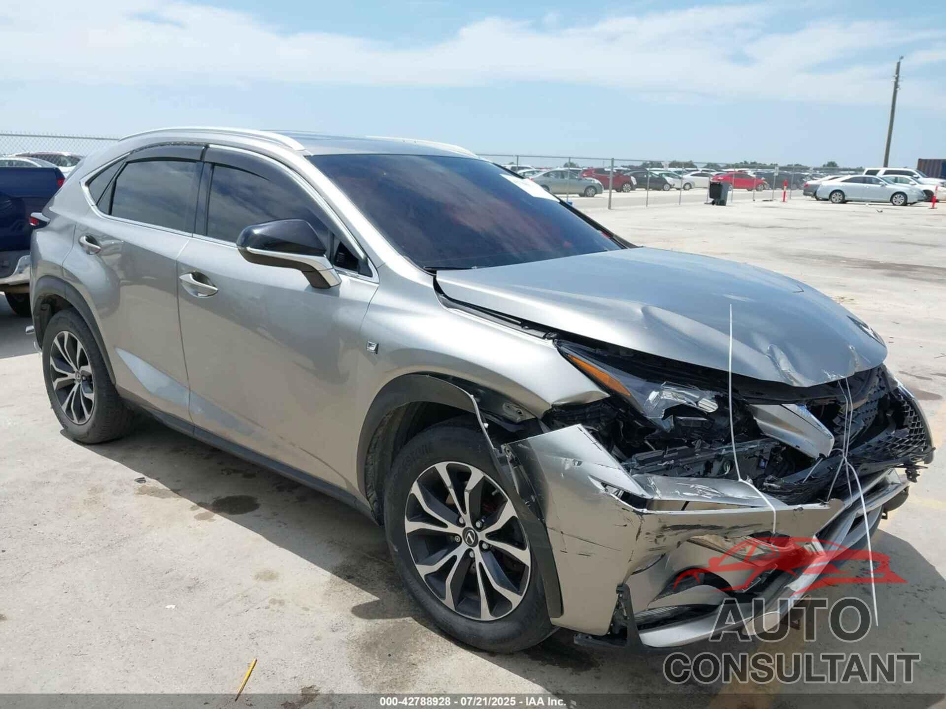 LEXUS NX 200T 2016 - JTJBARBZ6G2082818