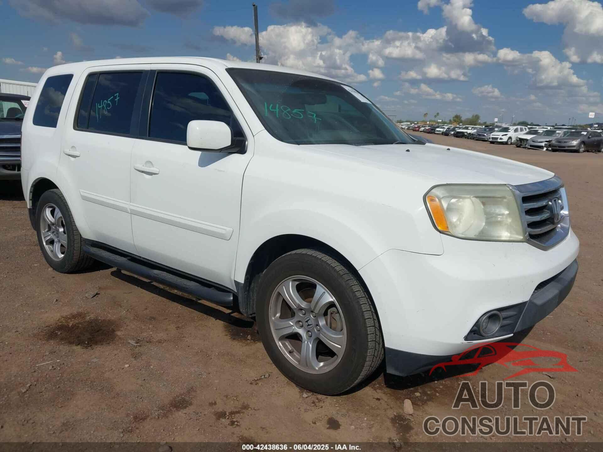 HONDA PILOT 2013 - 5FNYF3H5XDB037437