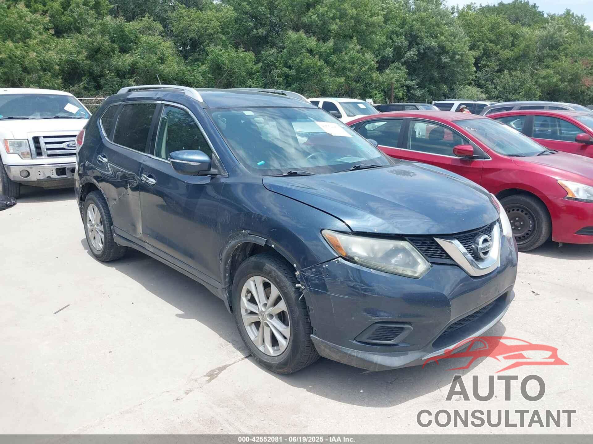NISSAN ROGUE 2015 - KNMAT2MT9FP535534