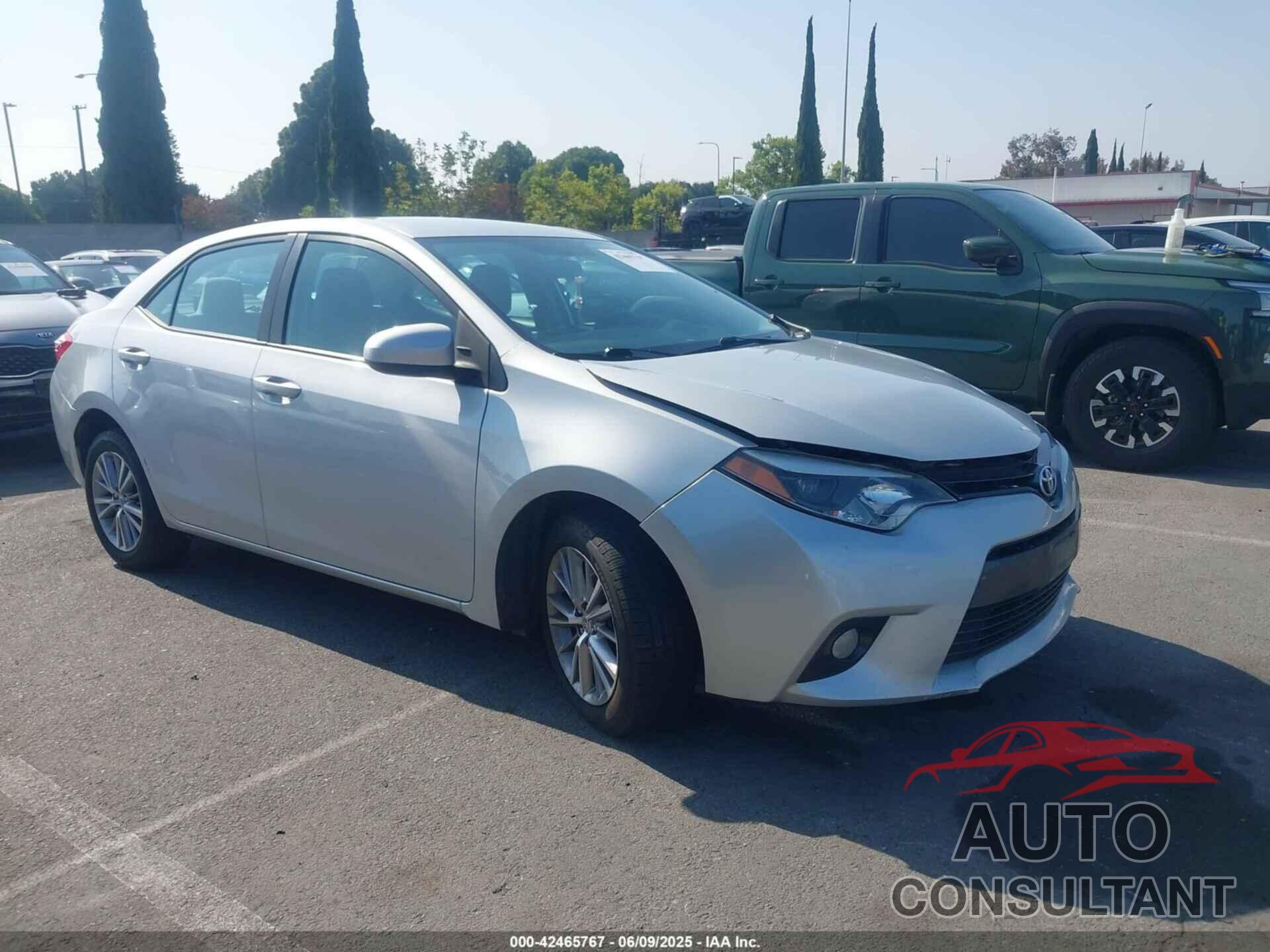 TOYOTA COROLLA 2015 - 5YFBURHE8FP191490