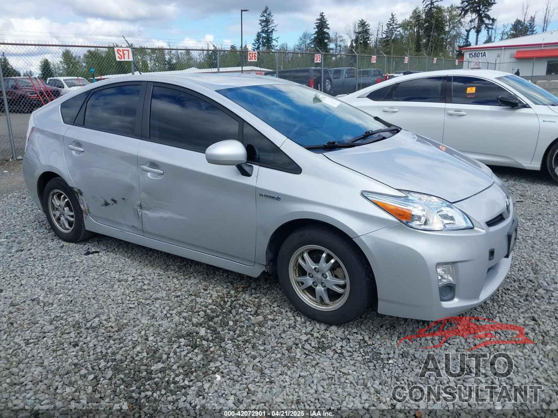TOYOTA PRIUS 2011 - JTDKN3DU6B0253089