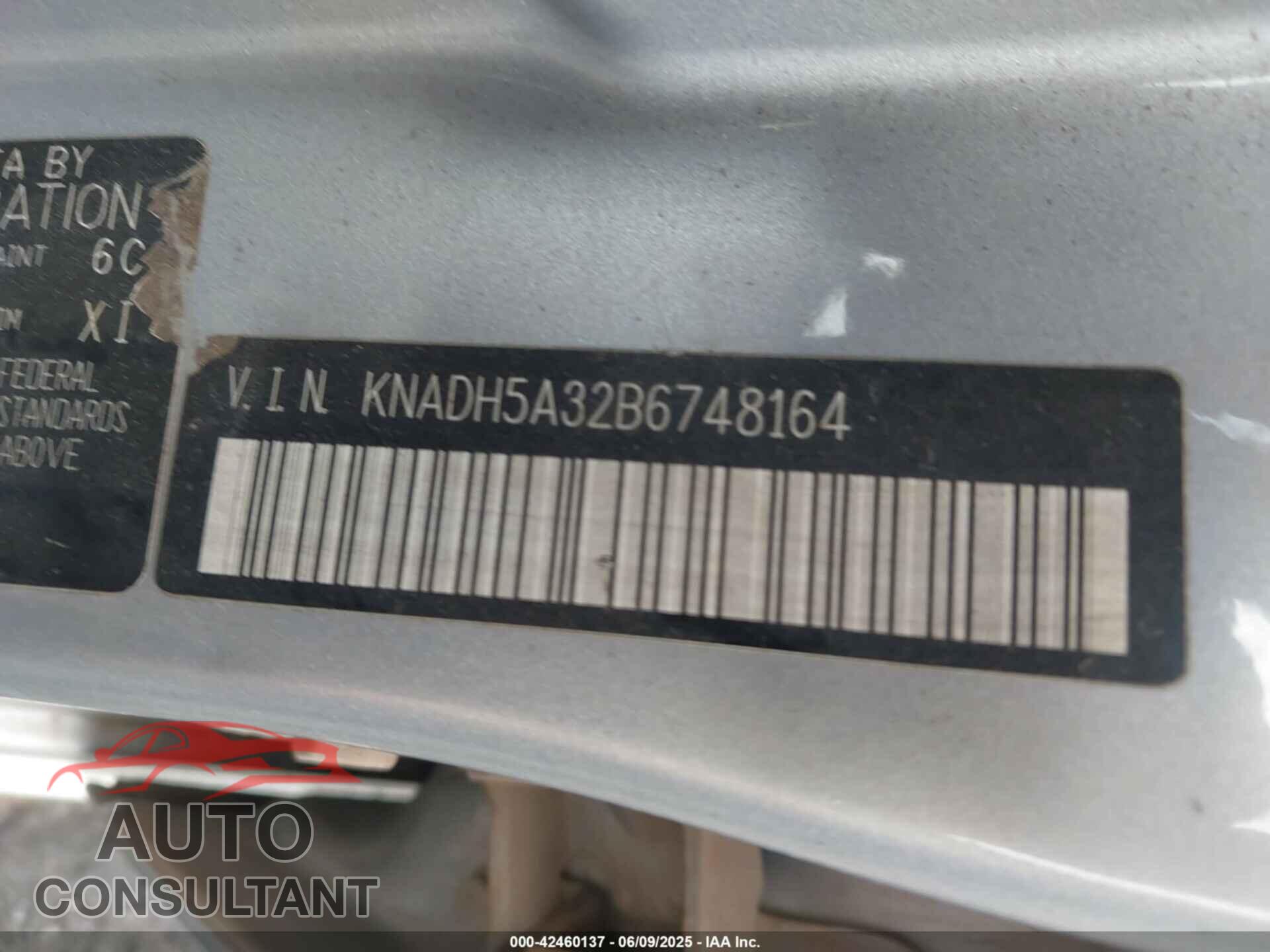 KIA RIO5 2011 - KNADH5A32B6748164