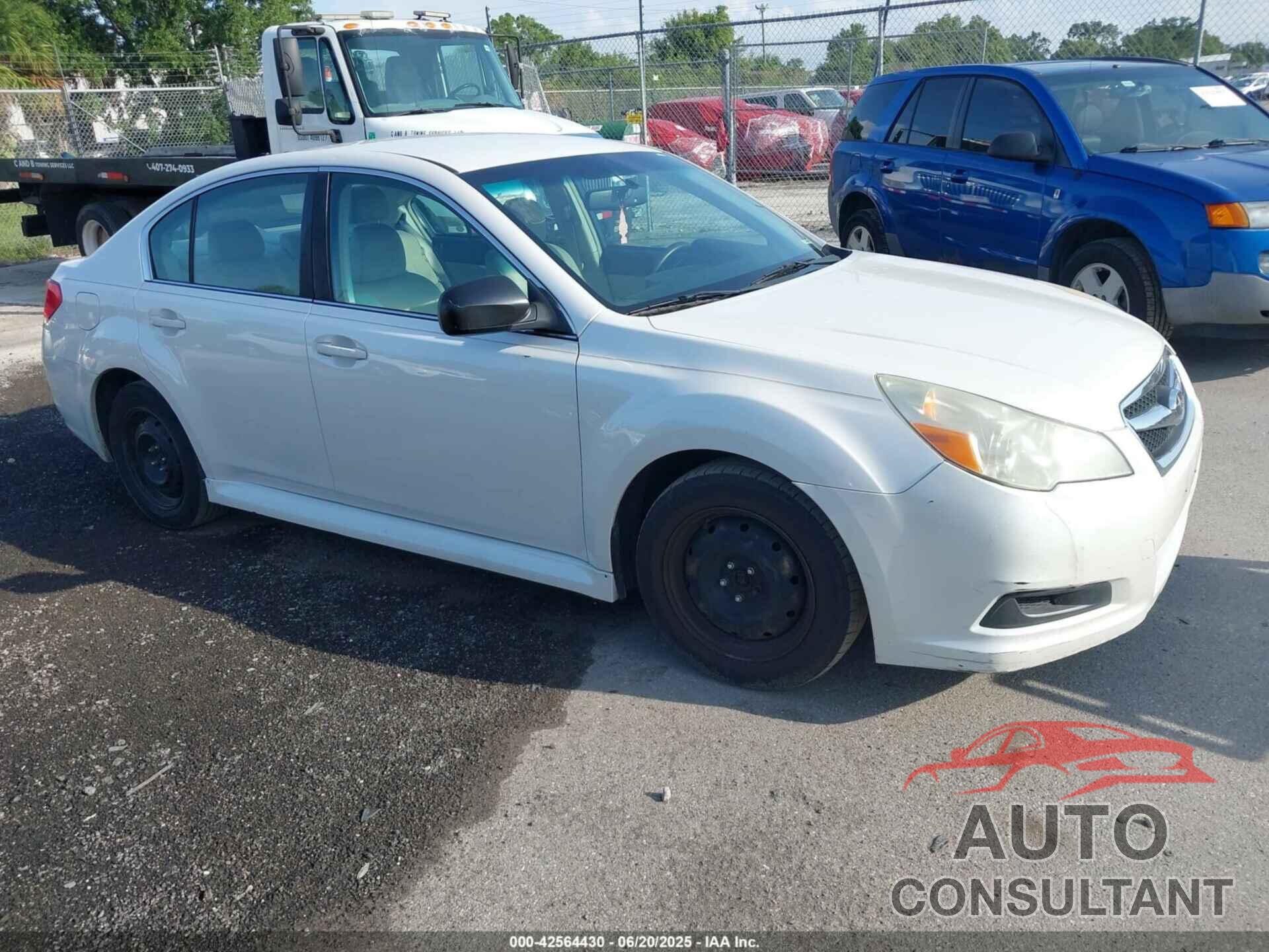 SUBARU LEGACY 2011 - 4S3BMCA62B3254313