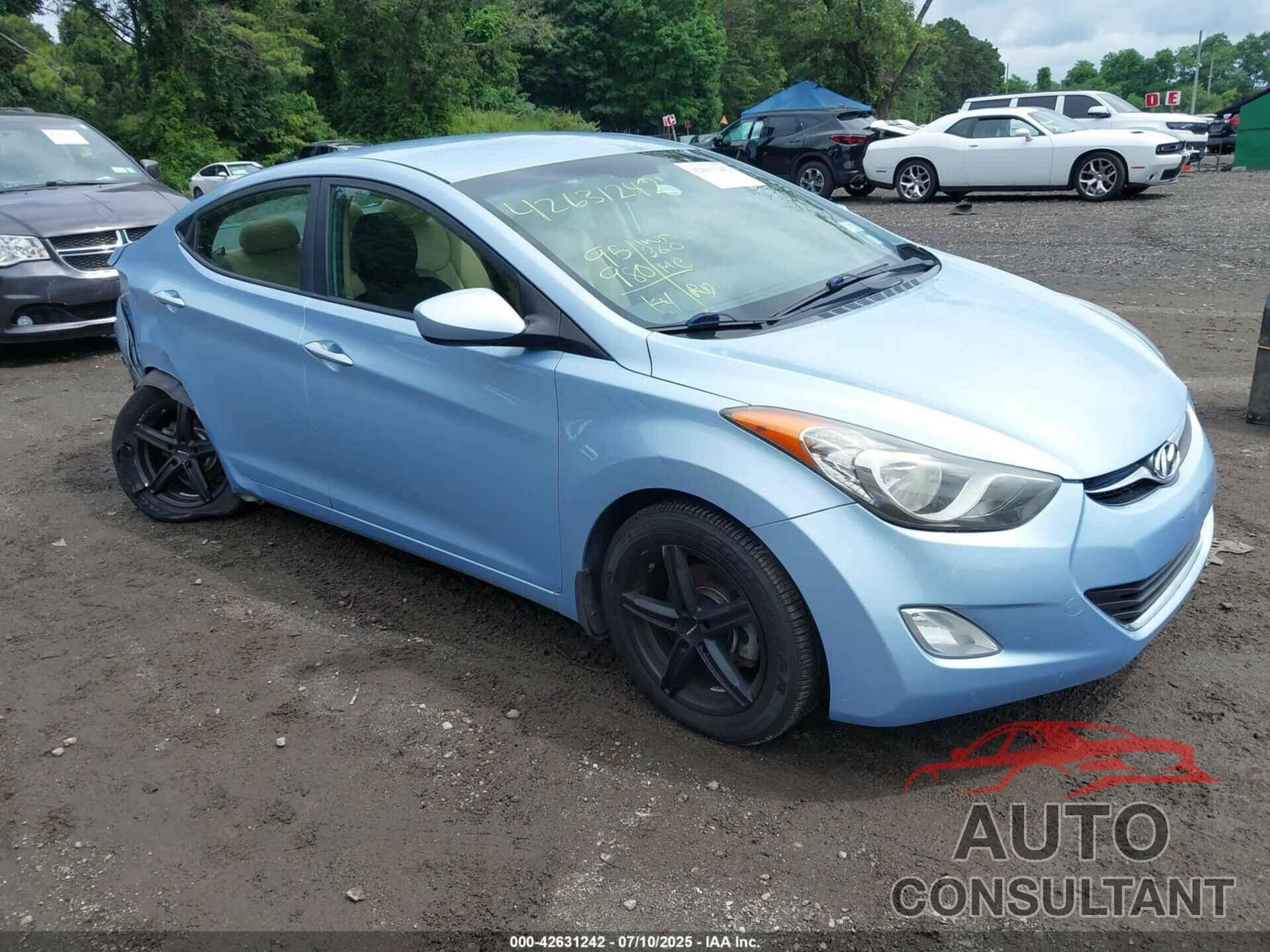 HYUNDAI ELANTRA 2013 - KMHDH4AE0DU616030