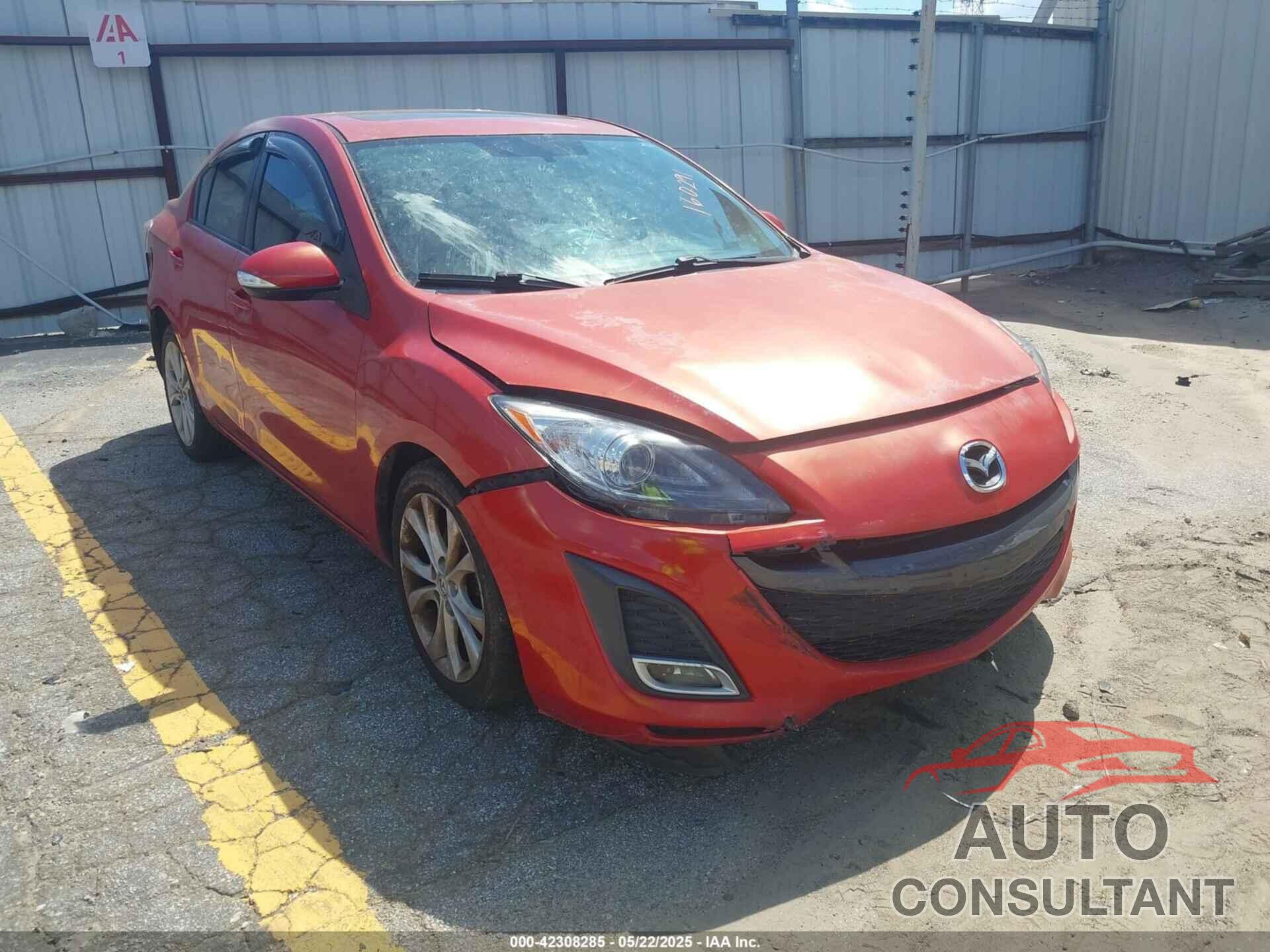 MAZDA MAZDA3 2010 - JM1BL1S59A1160291
