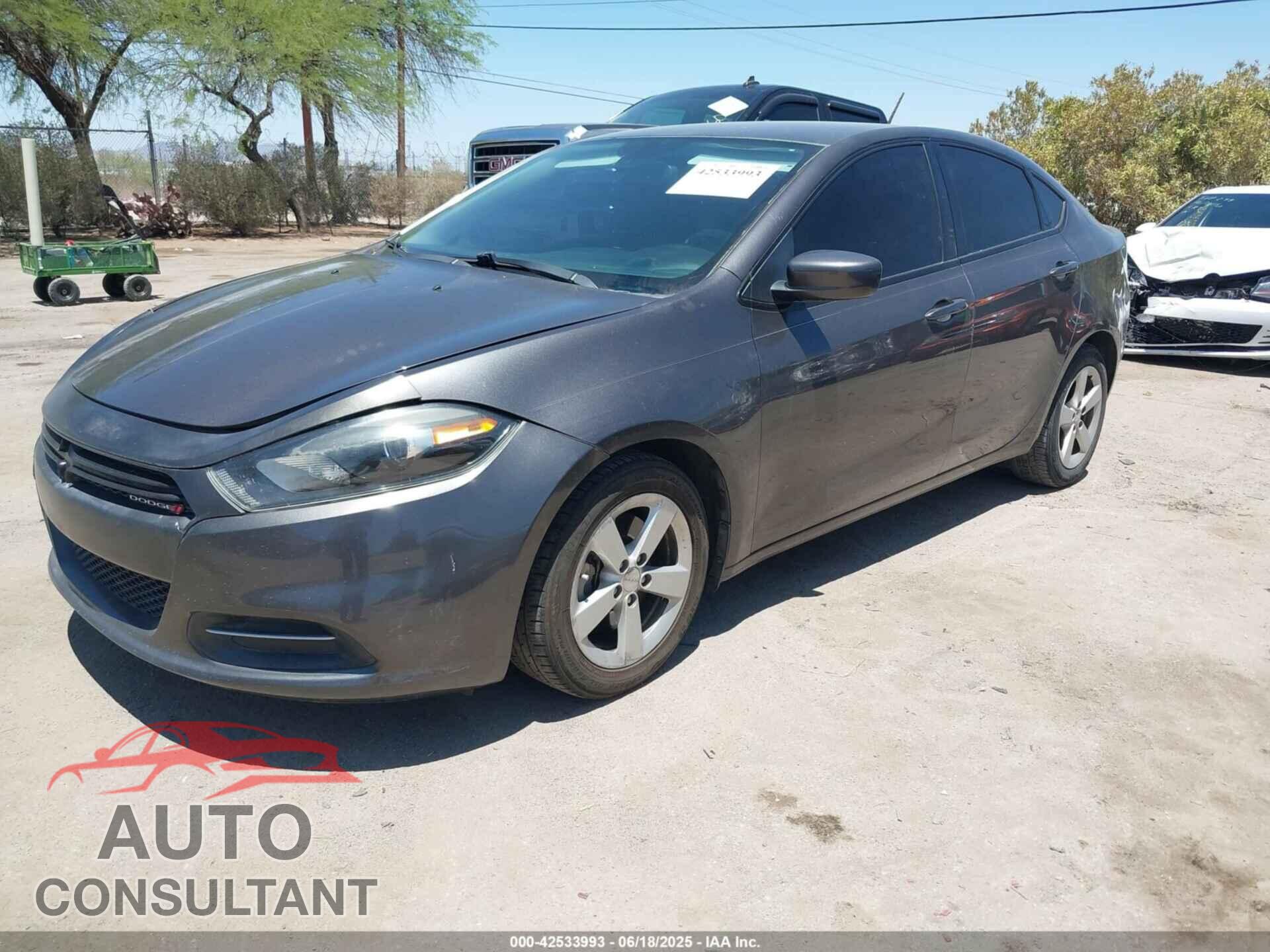 DODGE DART 2015 - 1C3CDFBB5FD221358