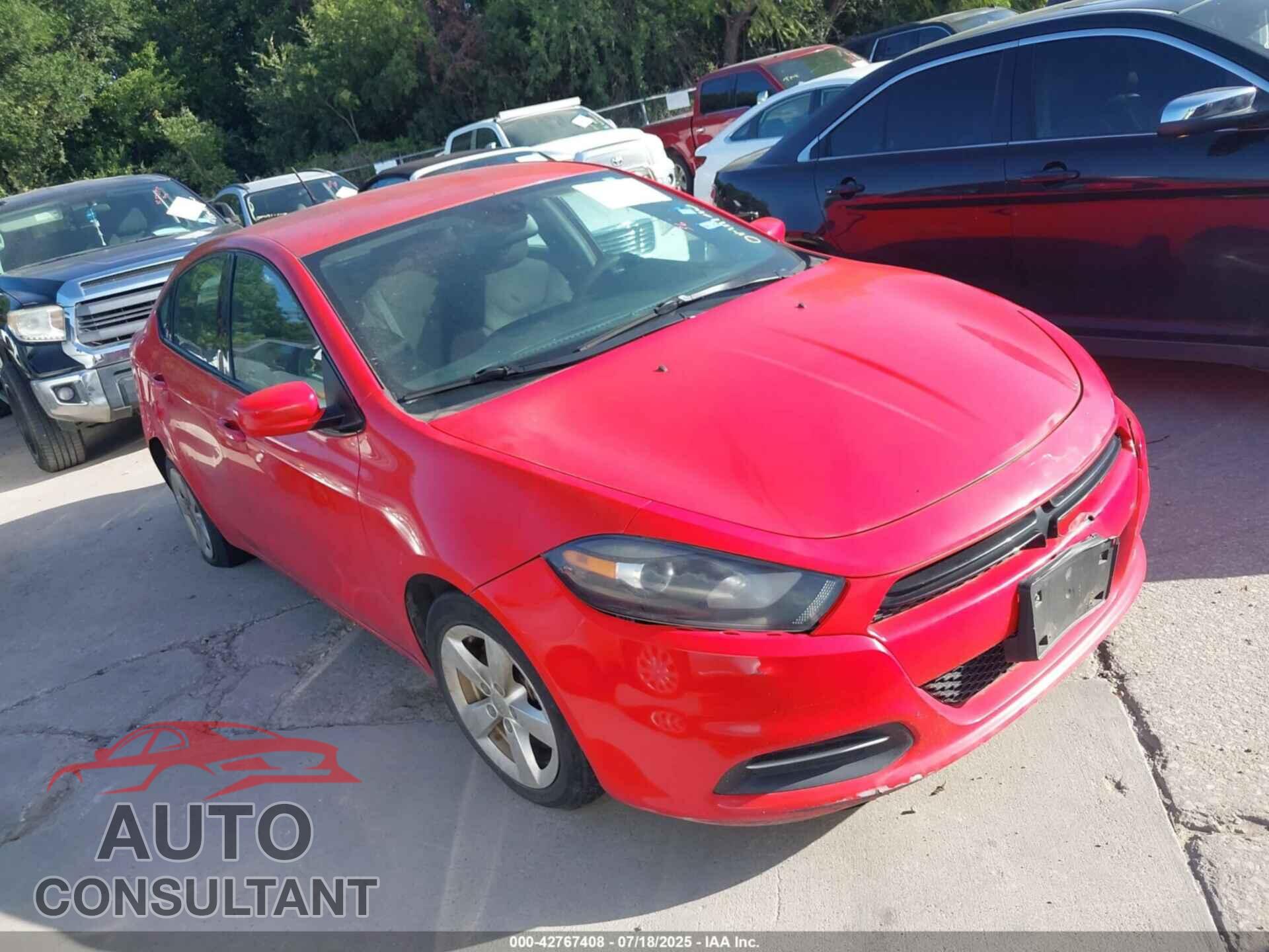 DODGE DART 2016 - 1C3CDFBA2GD652460