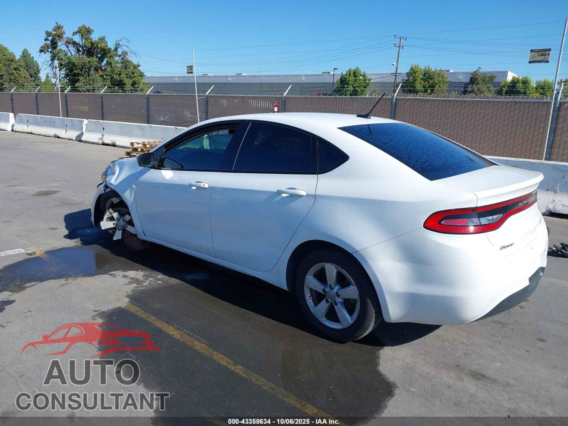 DODGE DART 2015 - 1C3CDFBB7FD404714
