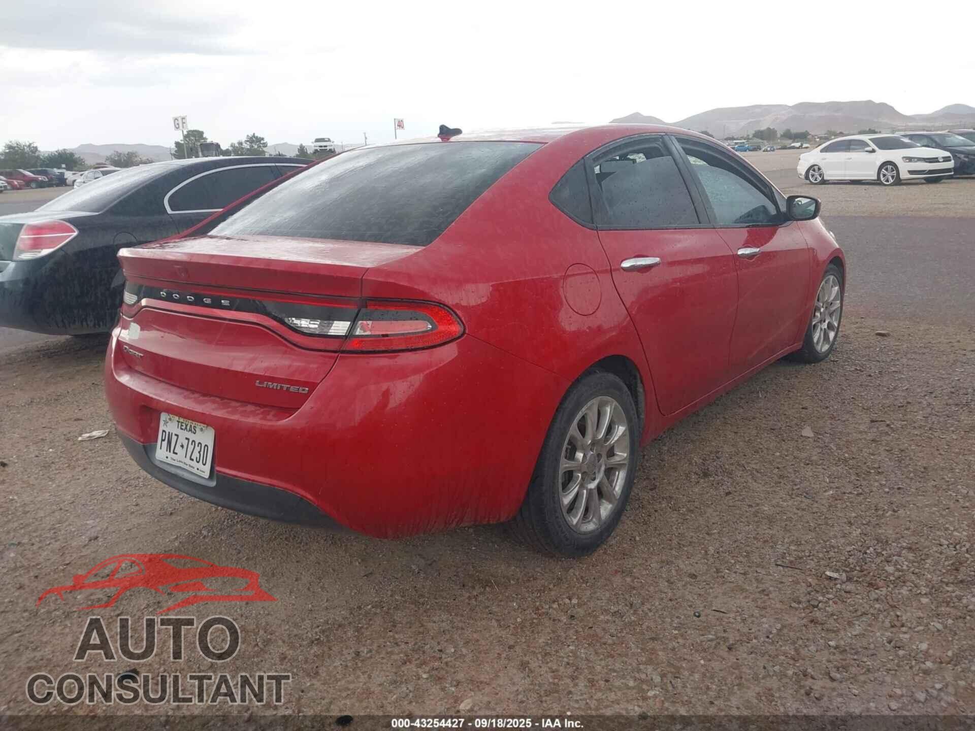 DODGE DART 2013 - 1C3CDFCA1DD183971
