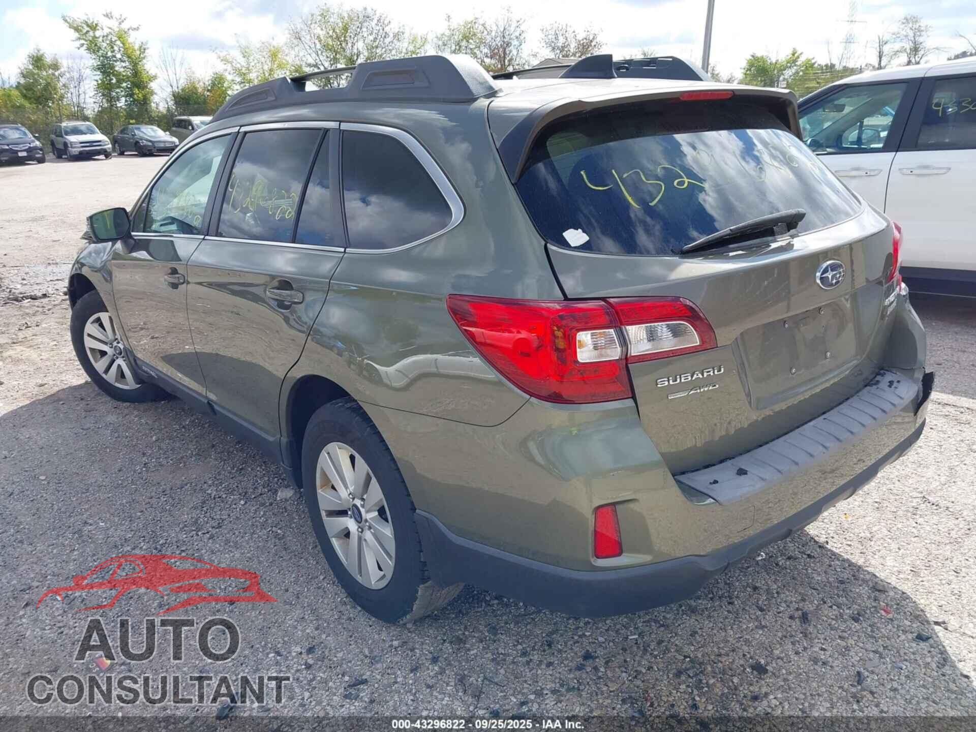 SUBARU OUTBACK 2016 - 4S4BSAFC8G3317653