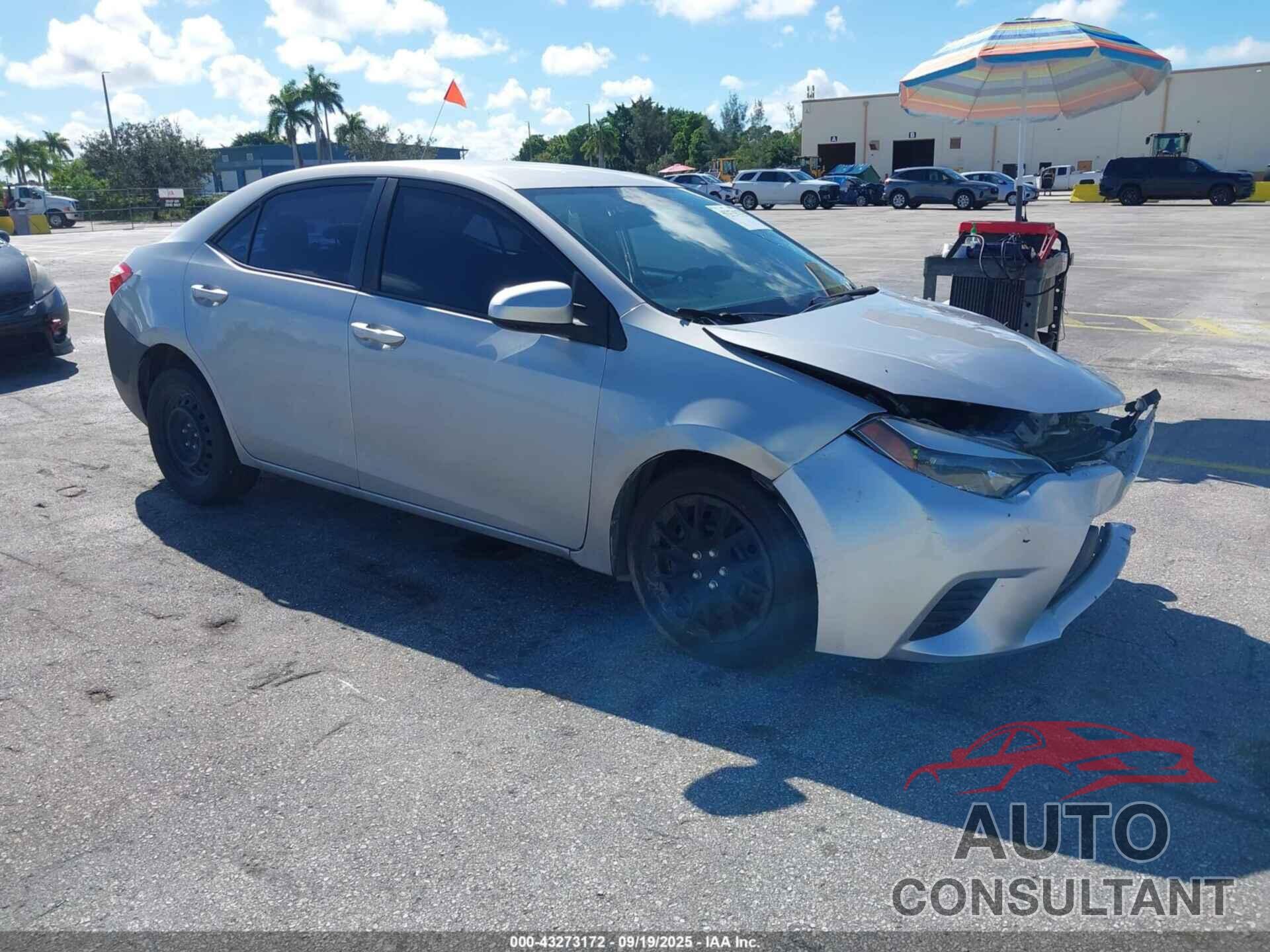 TOYOTA COROLLA 2014 - 2T1BURHE6EC166456