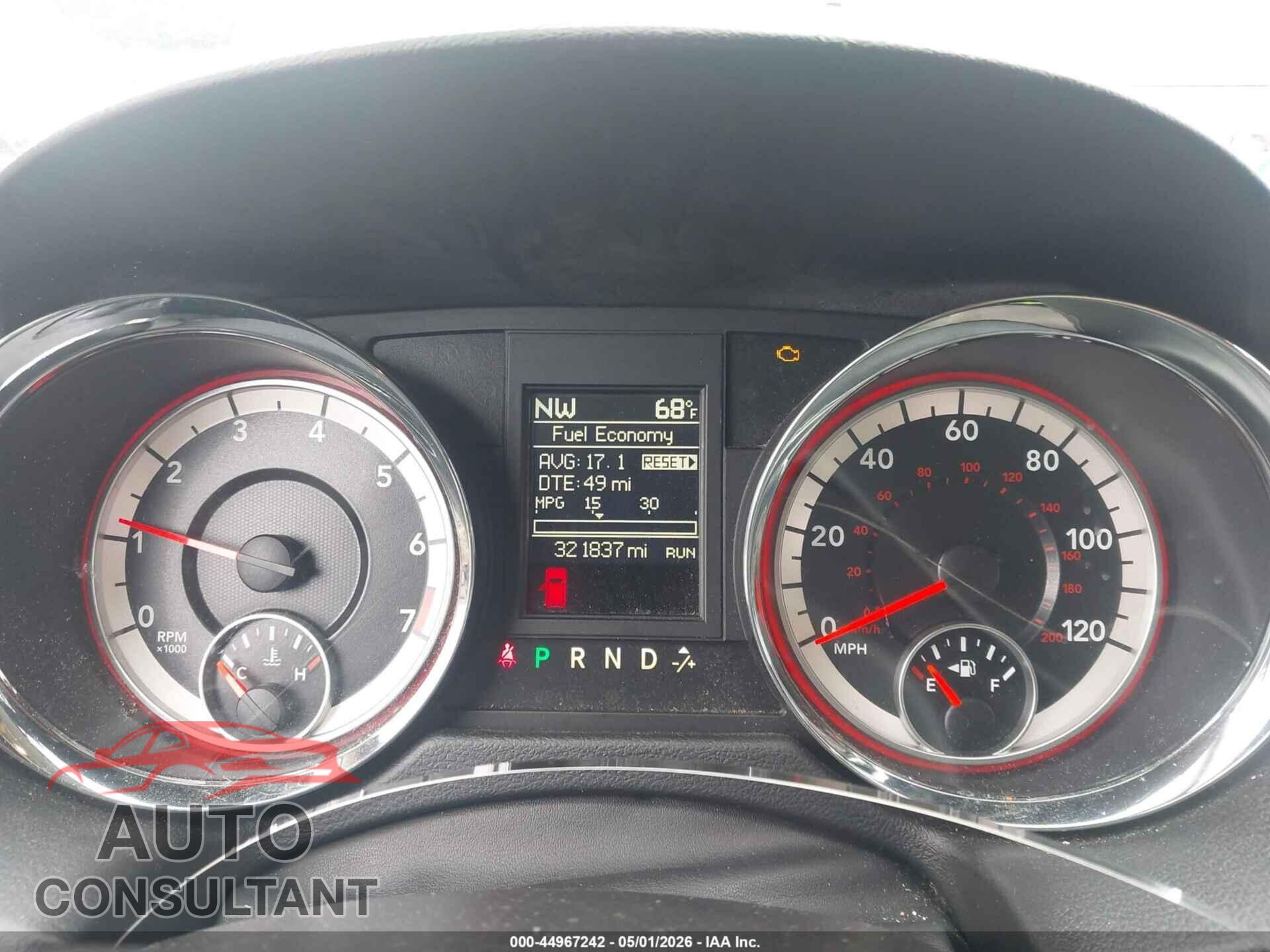 DODGE GRAND CARAVAN 2016 - 2C4RDGCG0GR349432