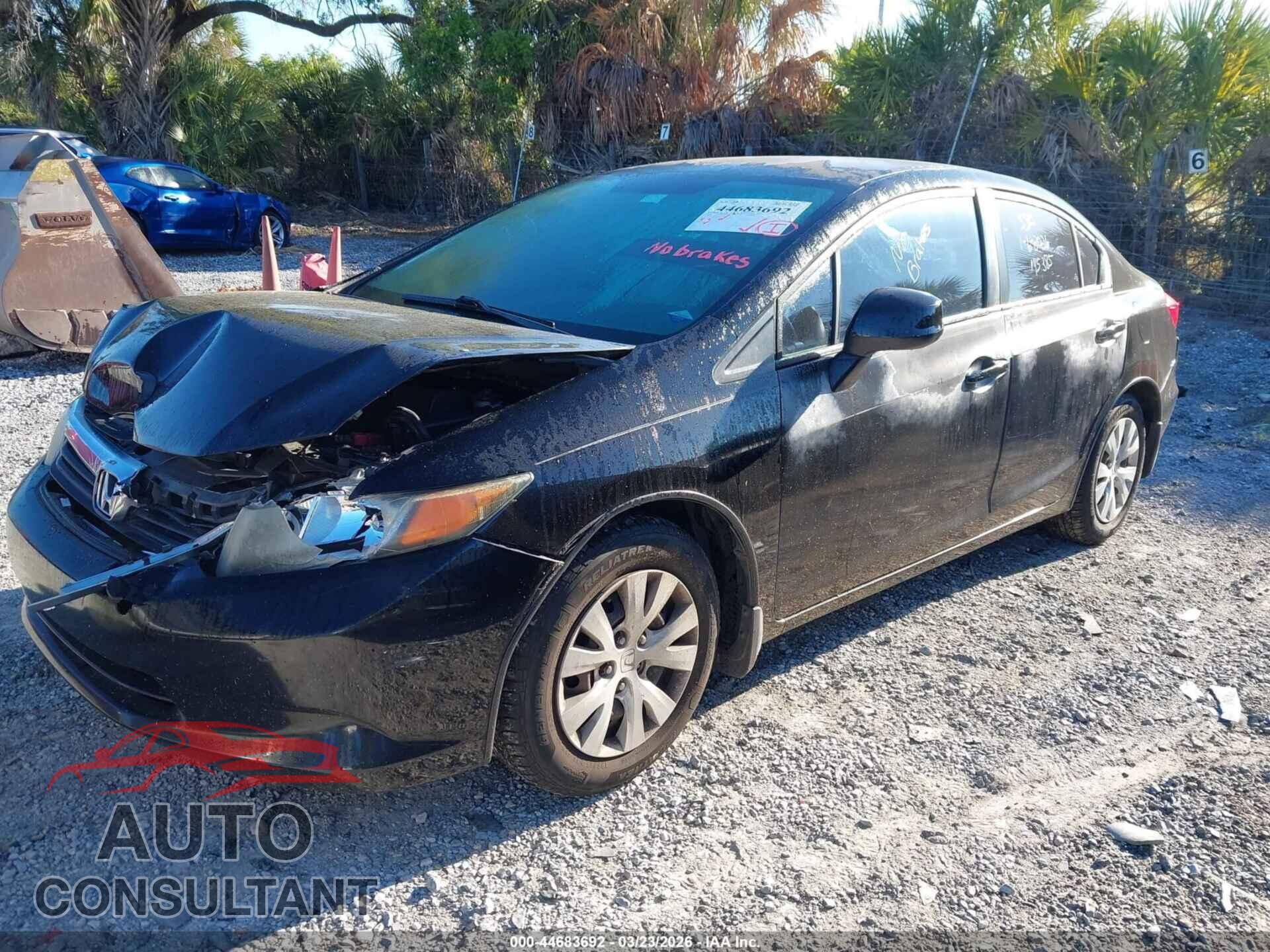 HONDA CIVIC 2012 - 2HGFB2F54CH564111