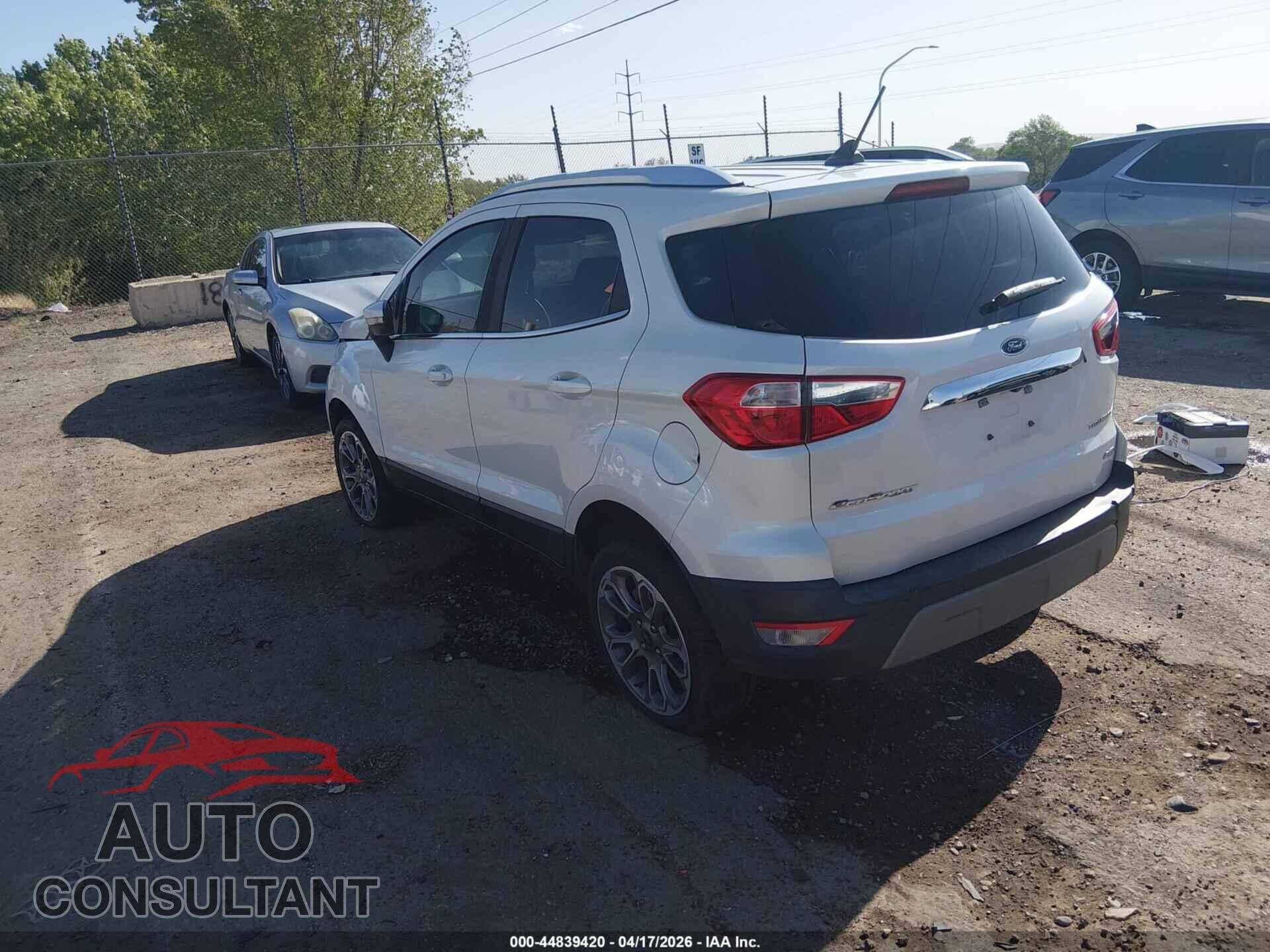 FORD ECOSPORT 2019 - MAJ6S3KL9KC275984