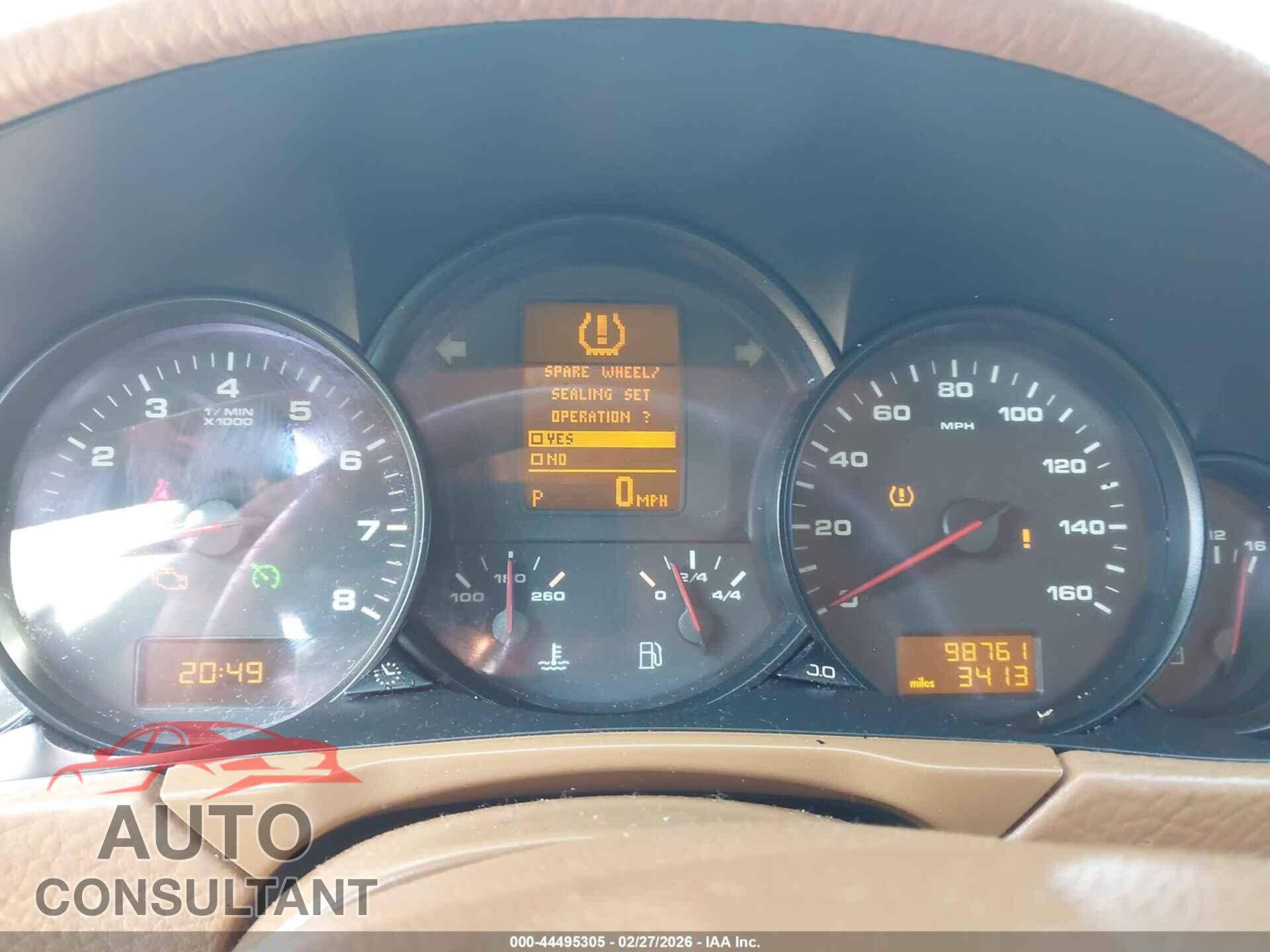 PORSCHE CAYENNE 2010 - WP1AA2APXALA04998