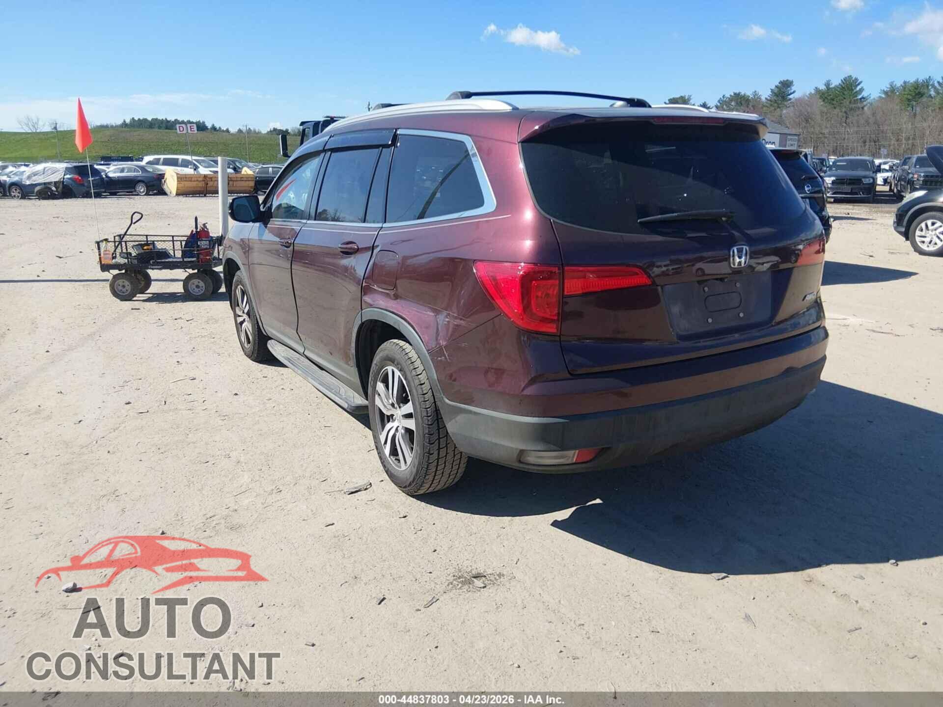 HONDA PILOT 2017 - 5FNYF6H54HB044262