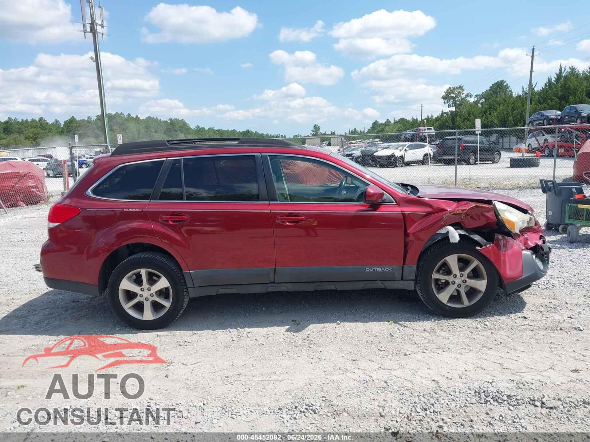 SUBARU OUTBACK 2014 - 4S4BRBLC4E3325655