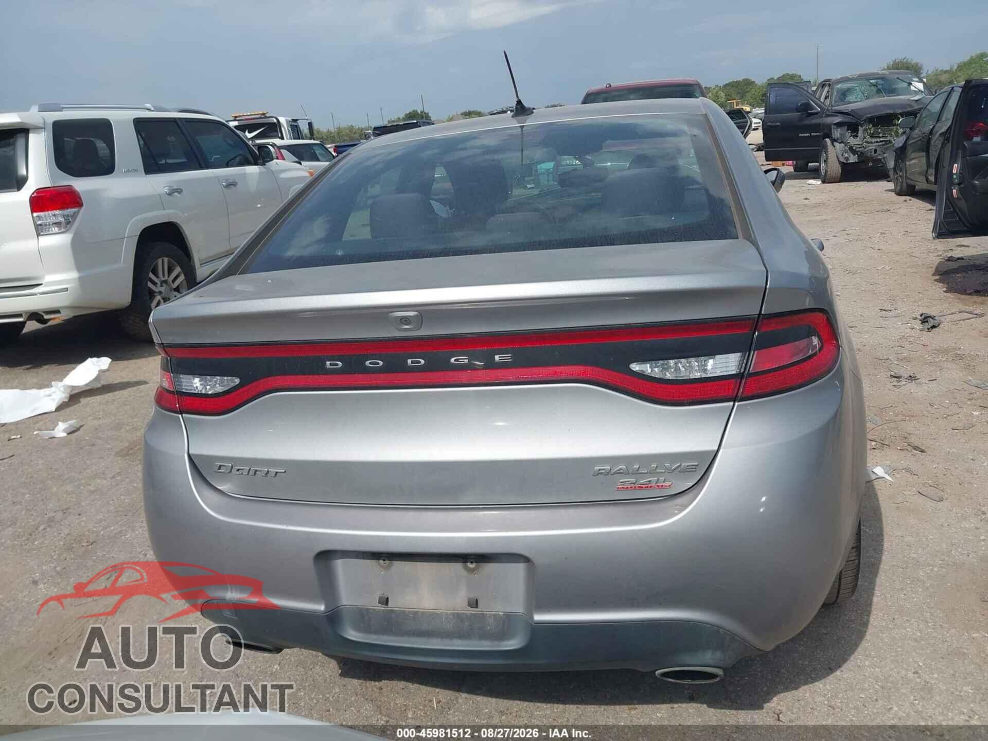 DODGE DART 2014 - 1C3CDFBB7ED851834
