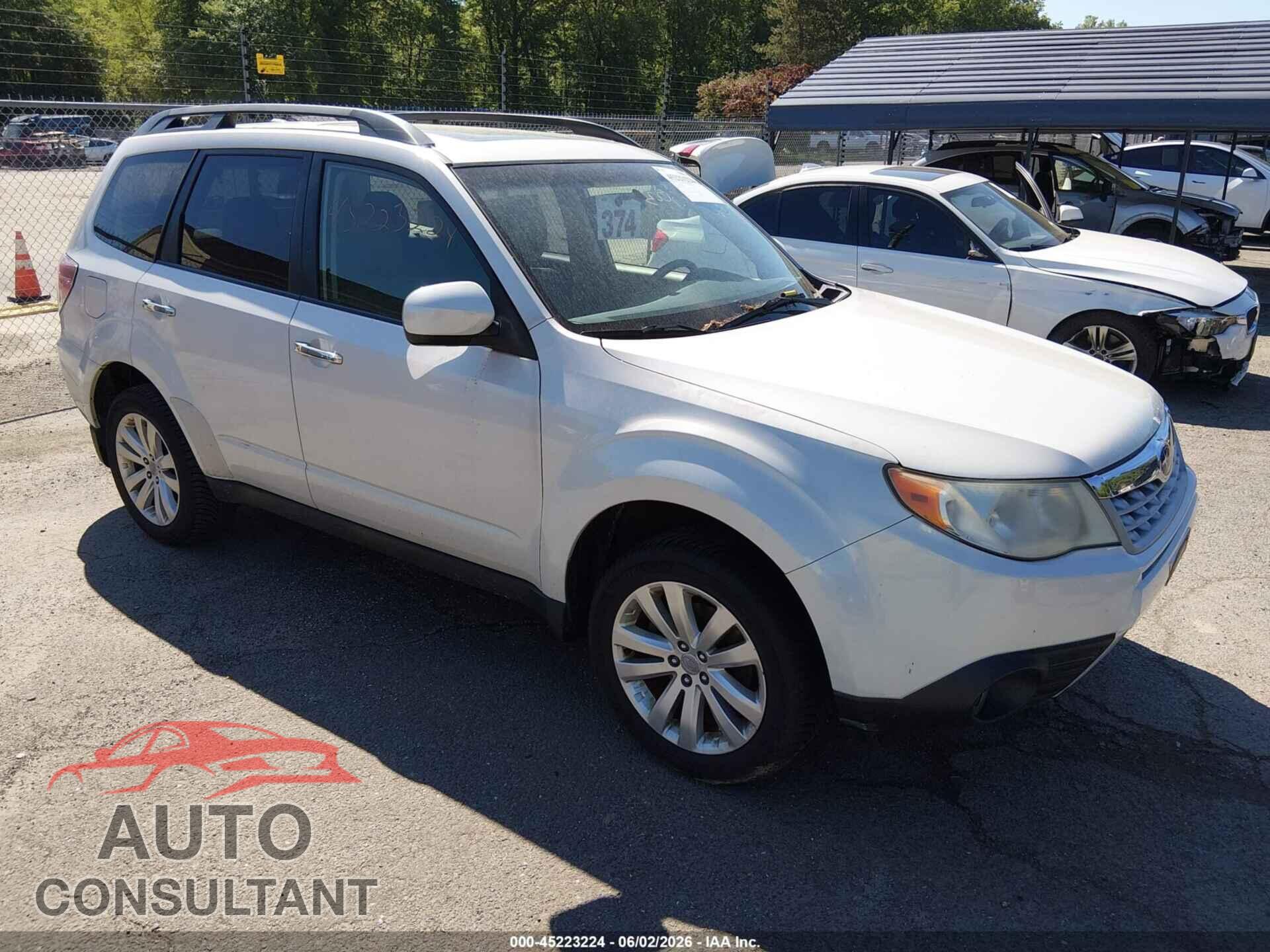 SUBARU FORESTER 2012 - JF2SHAEC9CH458329