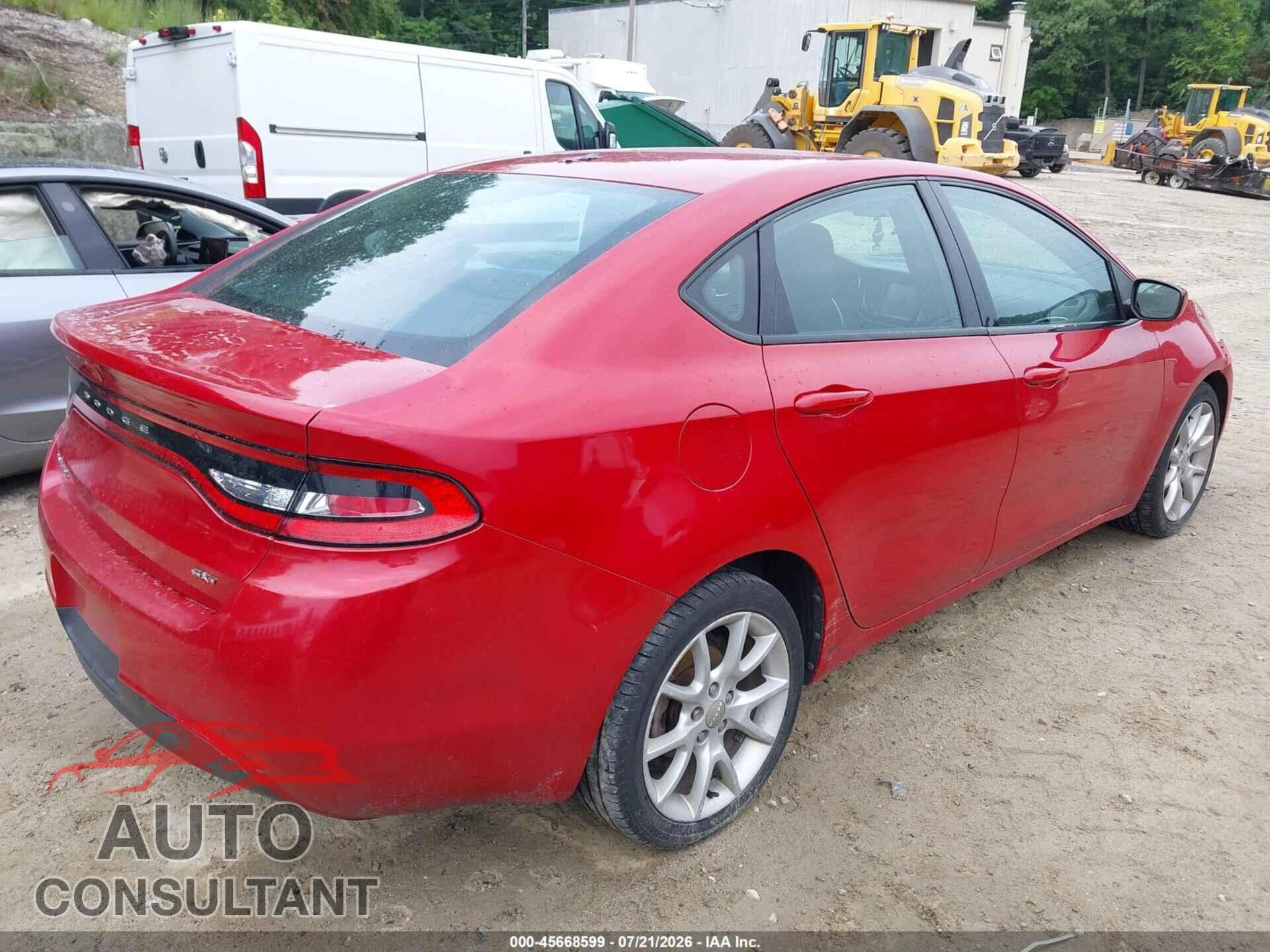 DODGE DART 2013 - 1C3CDFBA1DD210457