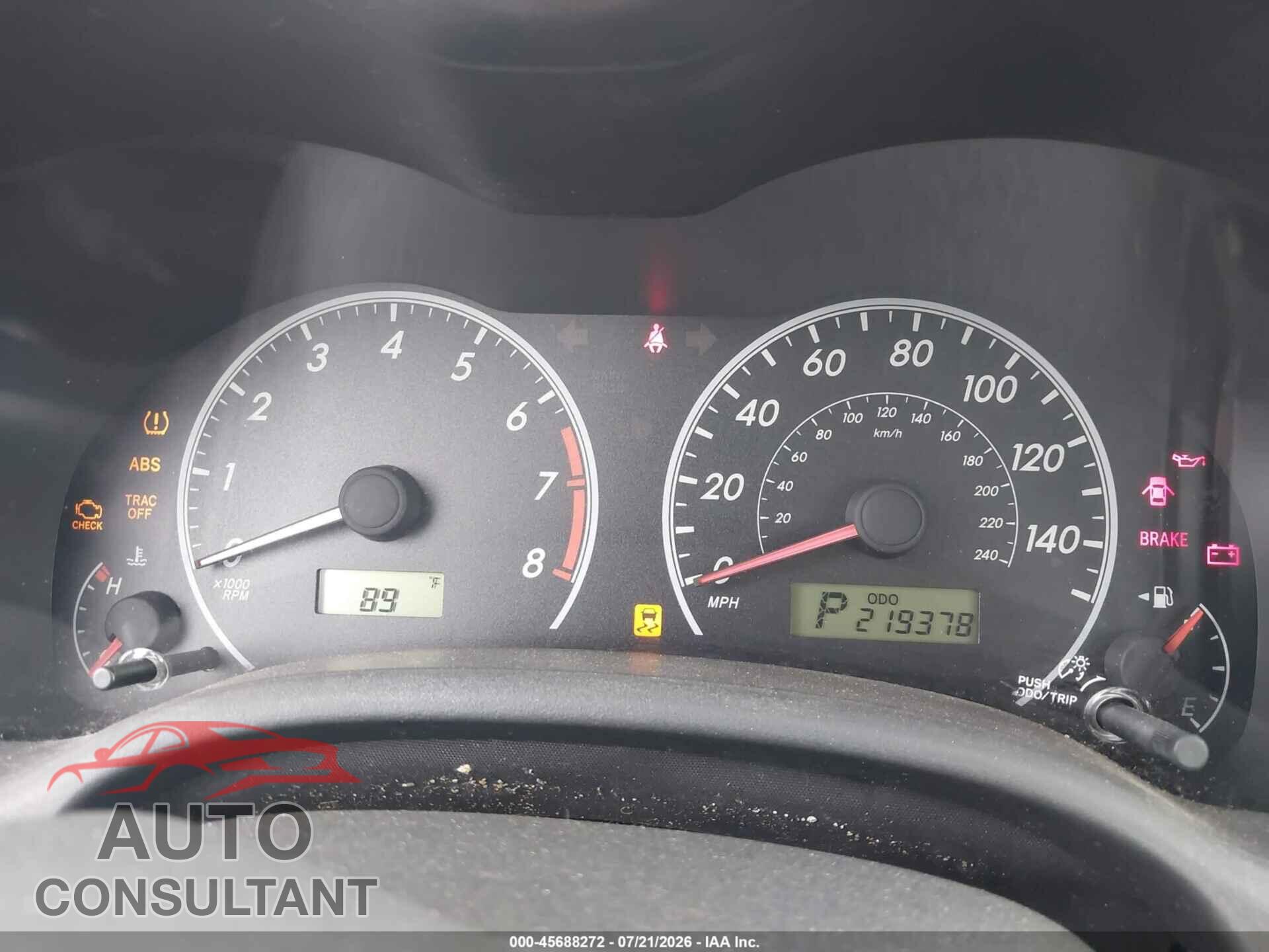 TOYOTA COROLLA 2012 - 5YFBU4EE4CP043209
