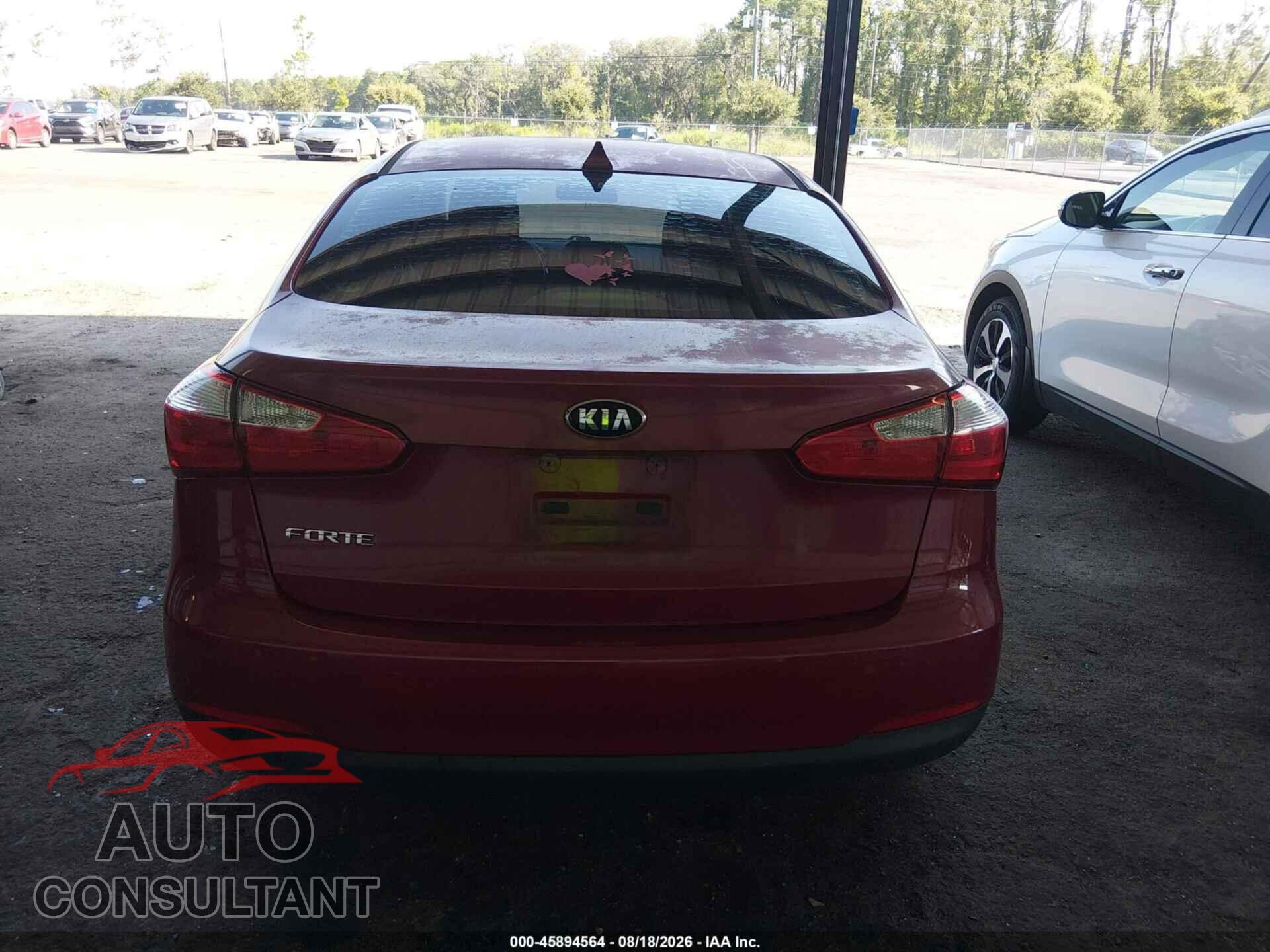 KIA FORTE 2016 - KNAFK4A64G5458469