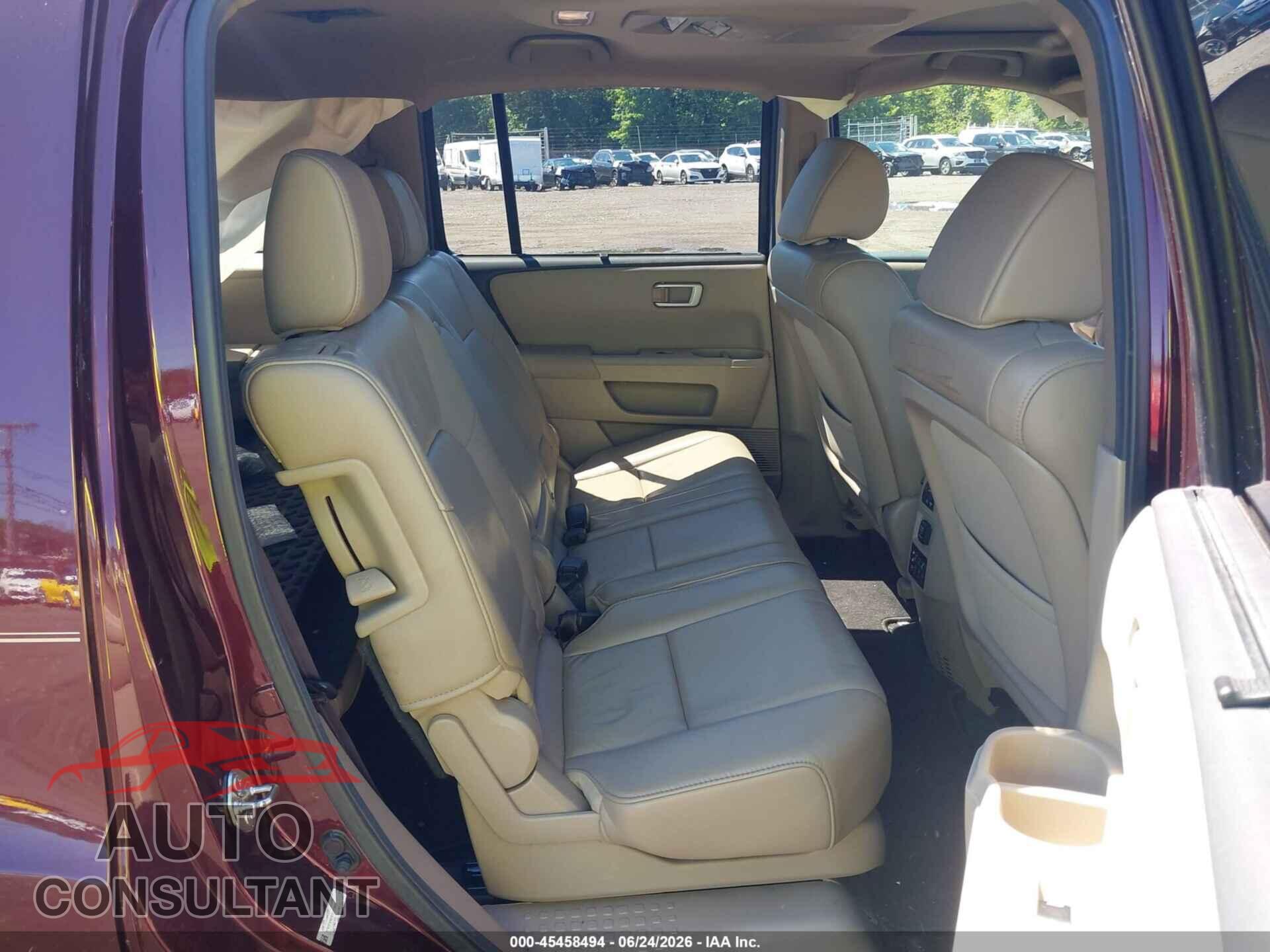 HONDA PILOT 2013 - 5FNYF4H91DB025802