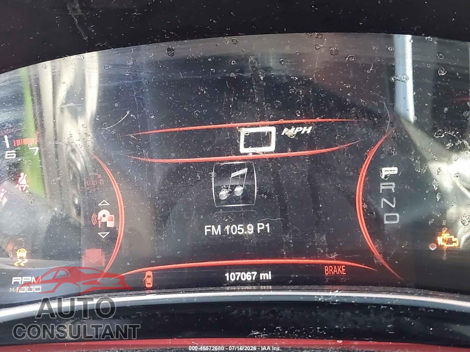 DODGE DART 2015 - 1C3CDFDH2FD301010