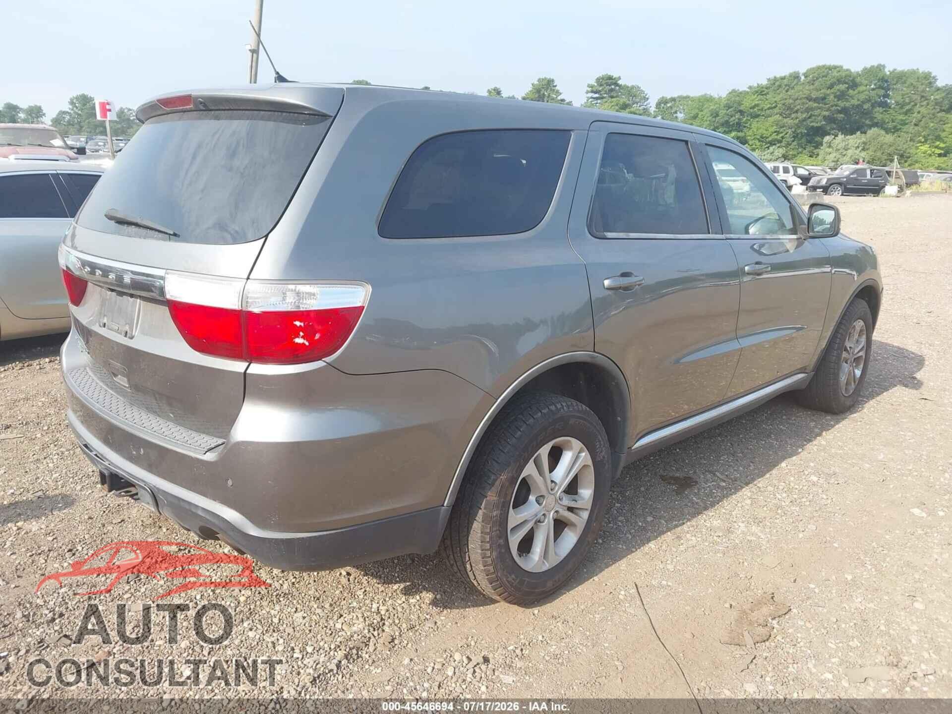 DODGE DURANGO 2012 - 1C4RDJAG3CC193230