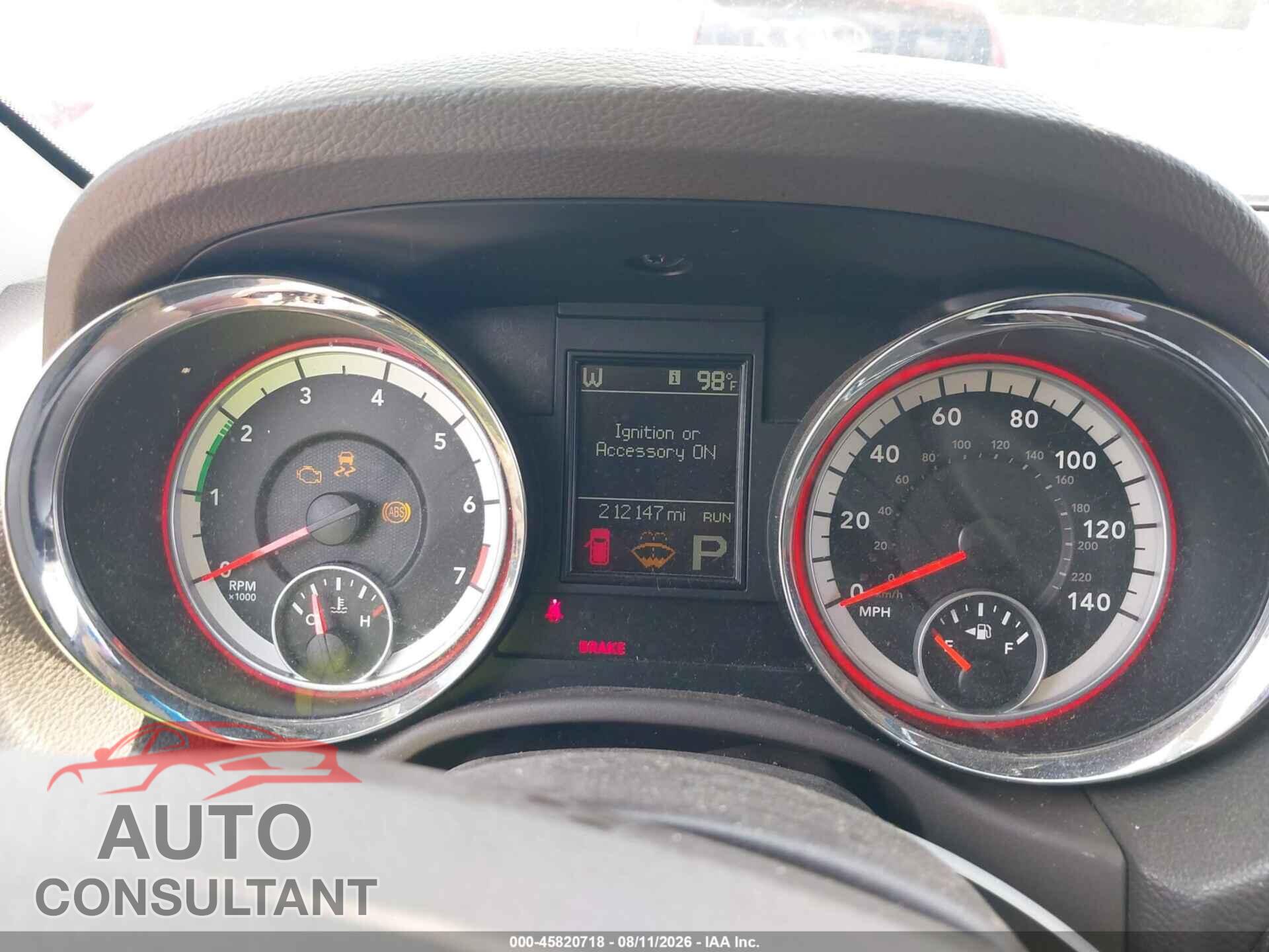 DODGE DURANGO 2013 - 1C4RDJDG4DC692325