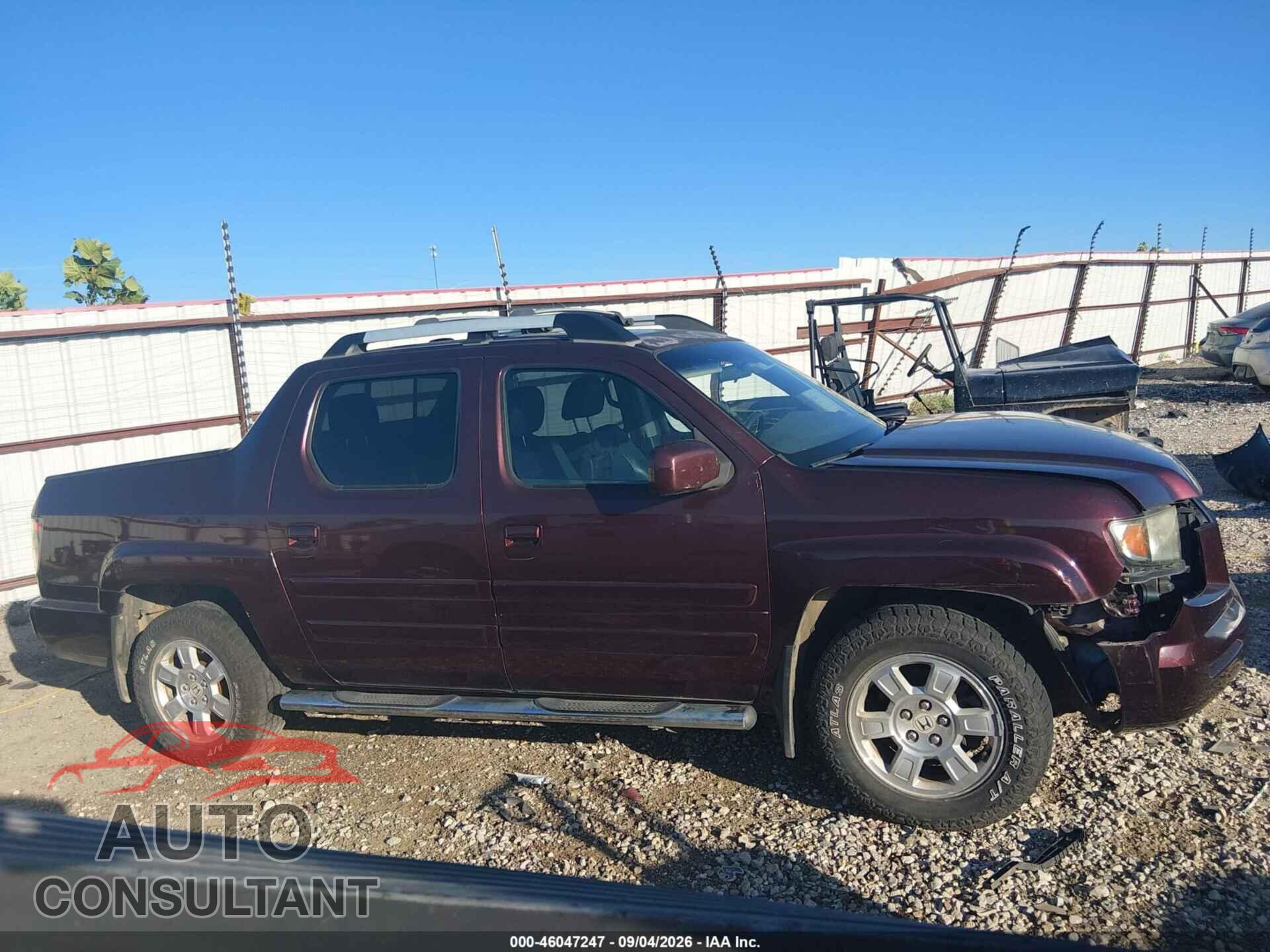 HONDA RIDGELINE 2012 - 5FPYK1F52CB460179