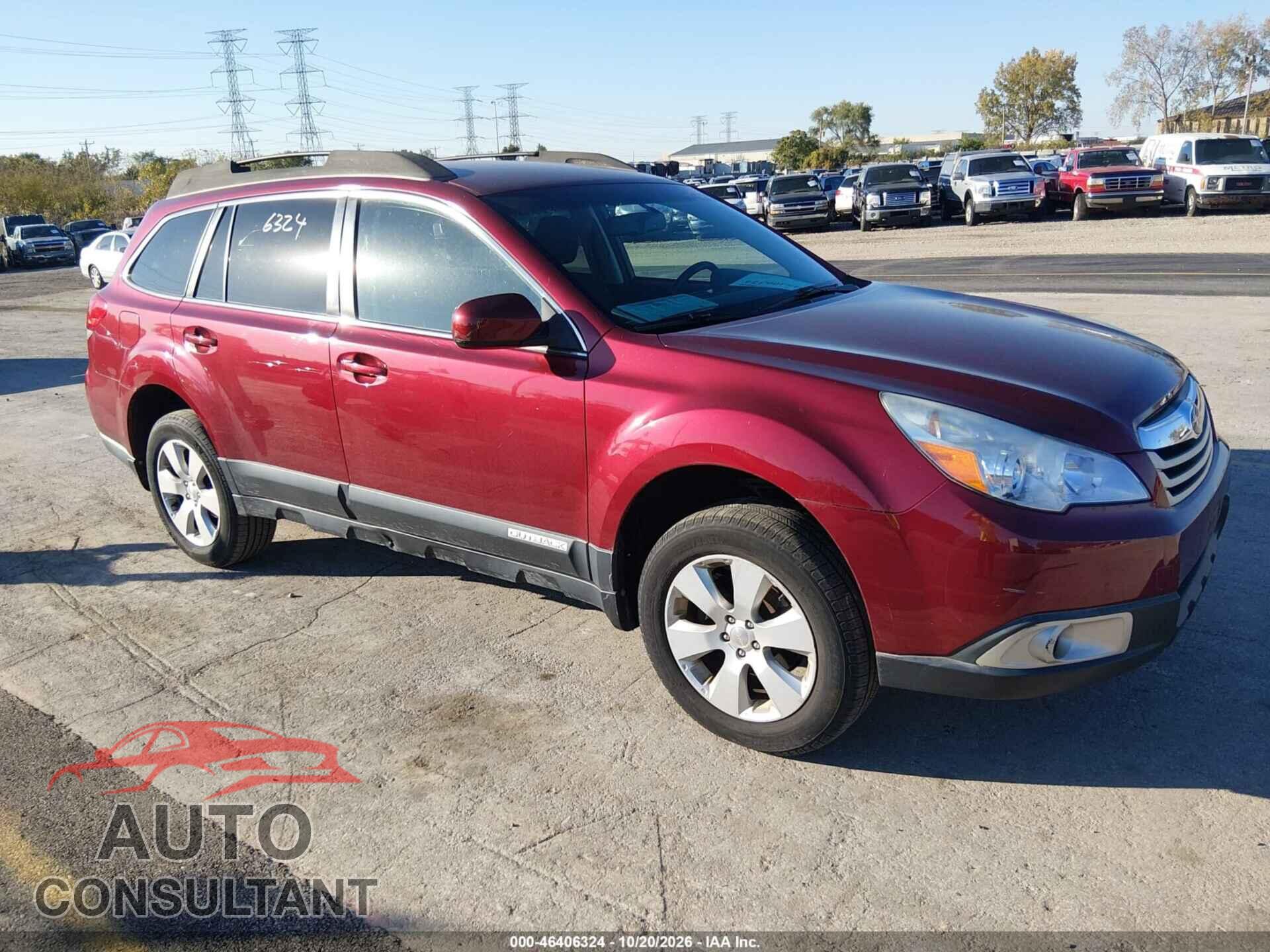 SUBARU OUTBACK 2012 - 4S4BRCCC3C3237229