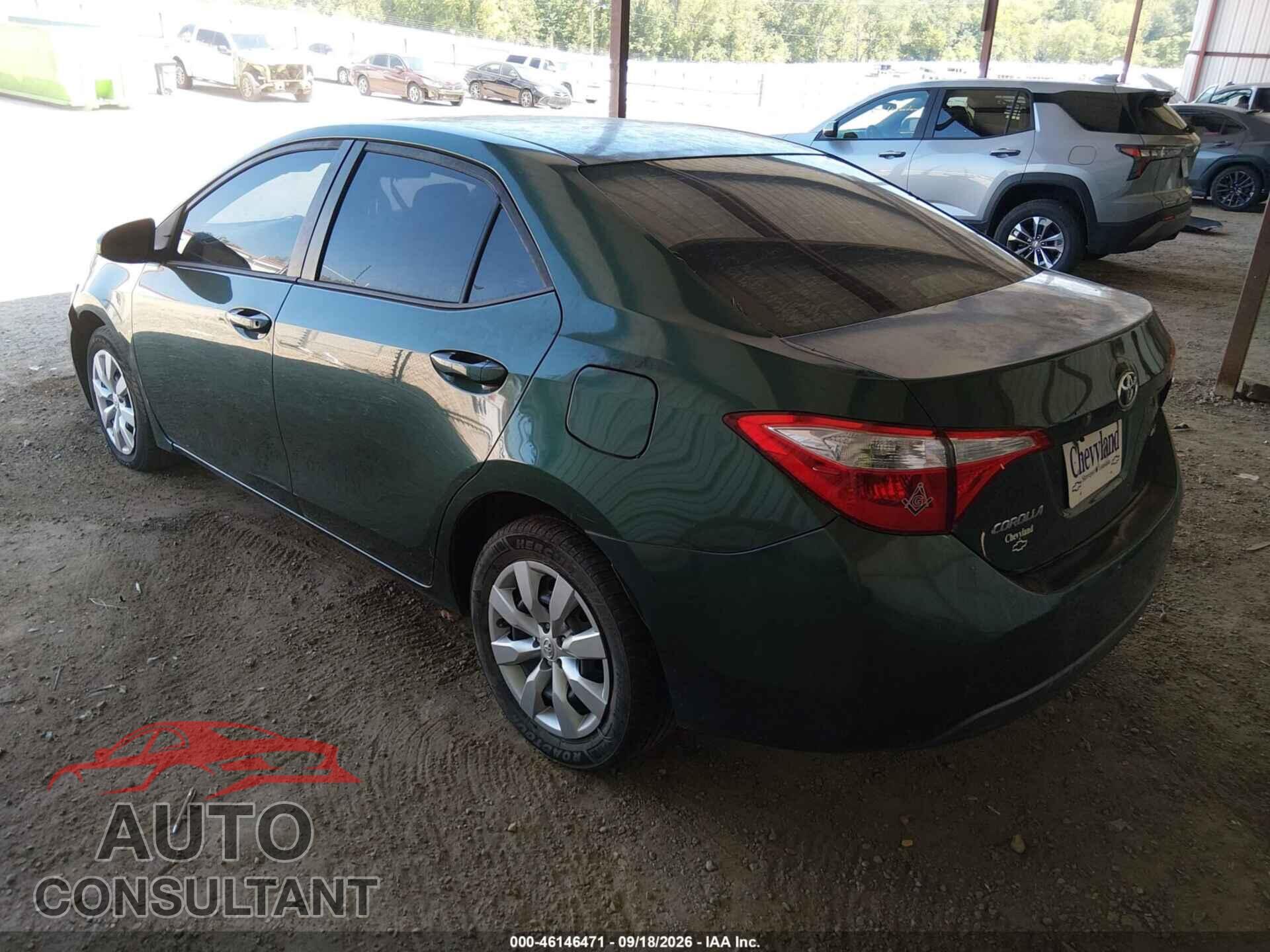 TOYOTA COROLLA 2015 - 2T1BURHEXFC314688