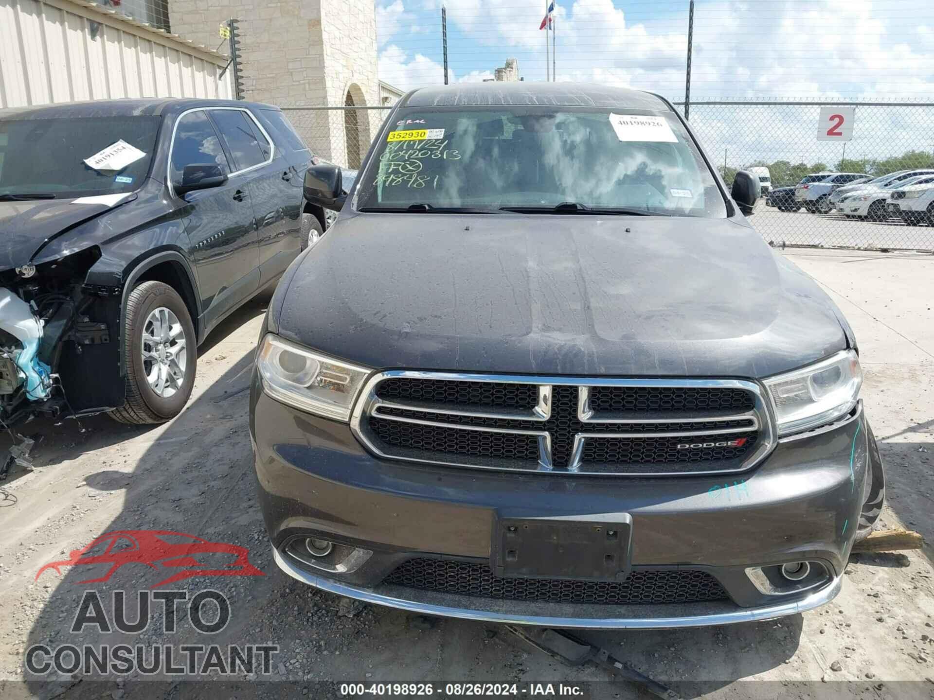 DODGE DURANGO 2017 - 1C4RDJAG4HC898481