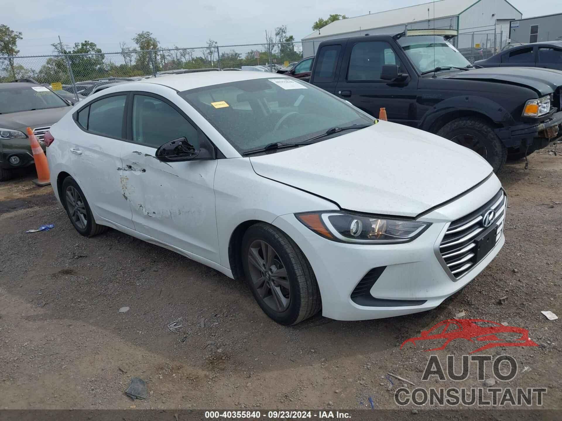 HYUNDAI ELANTRA 2018 - 5NPD84LF5JH291777