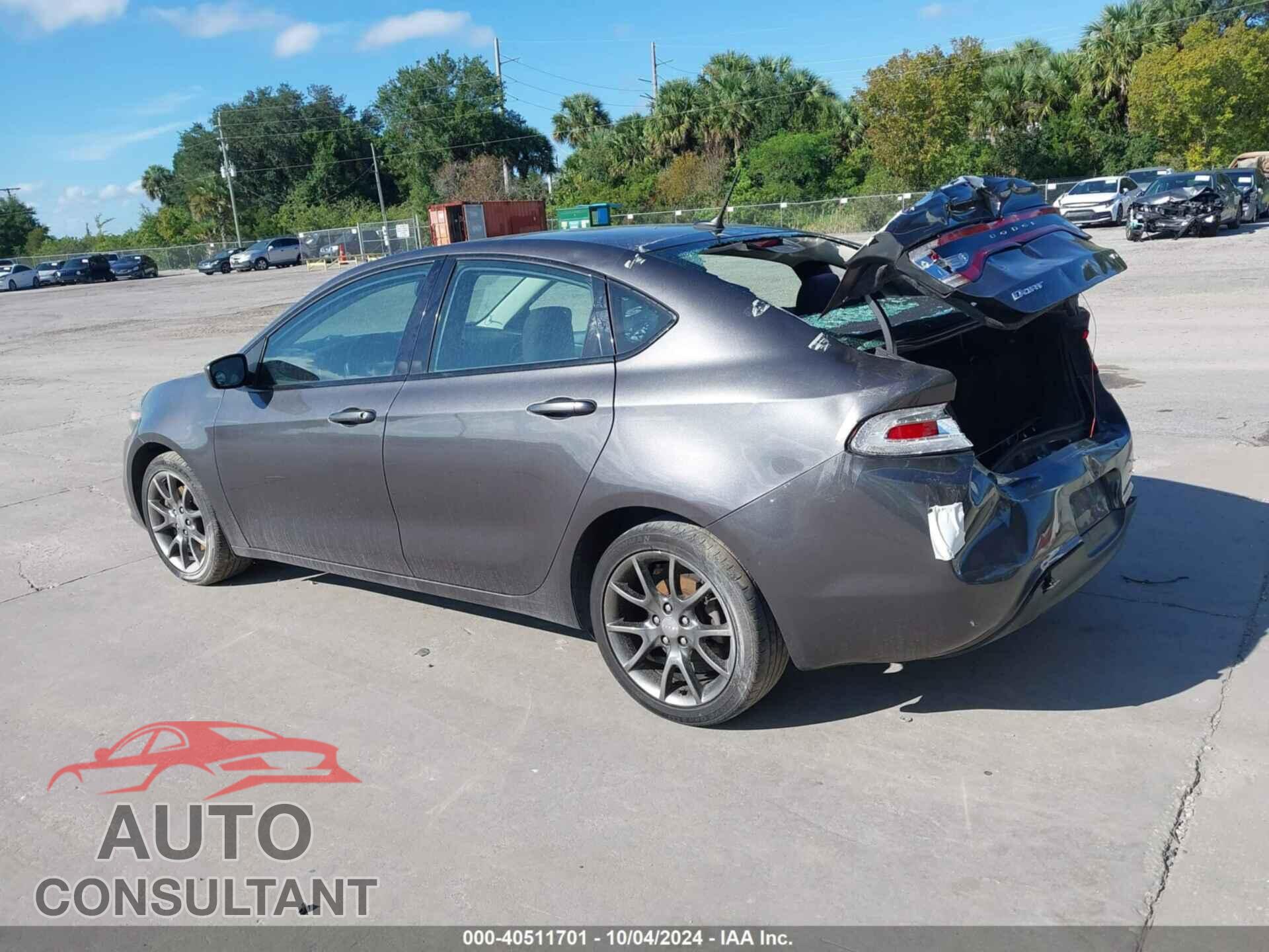 DODGE DART 2015 - 1C3CDFBB6FD310100