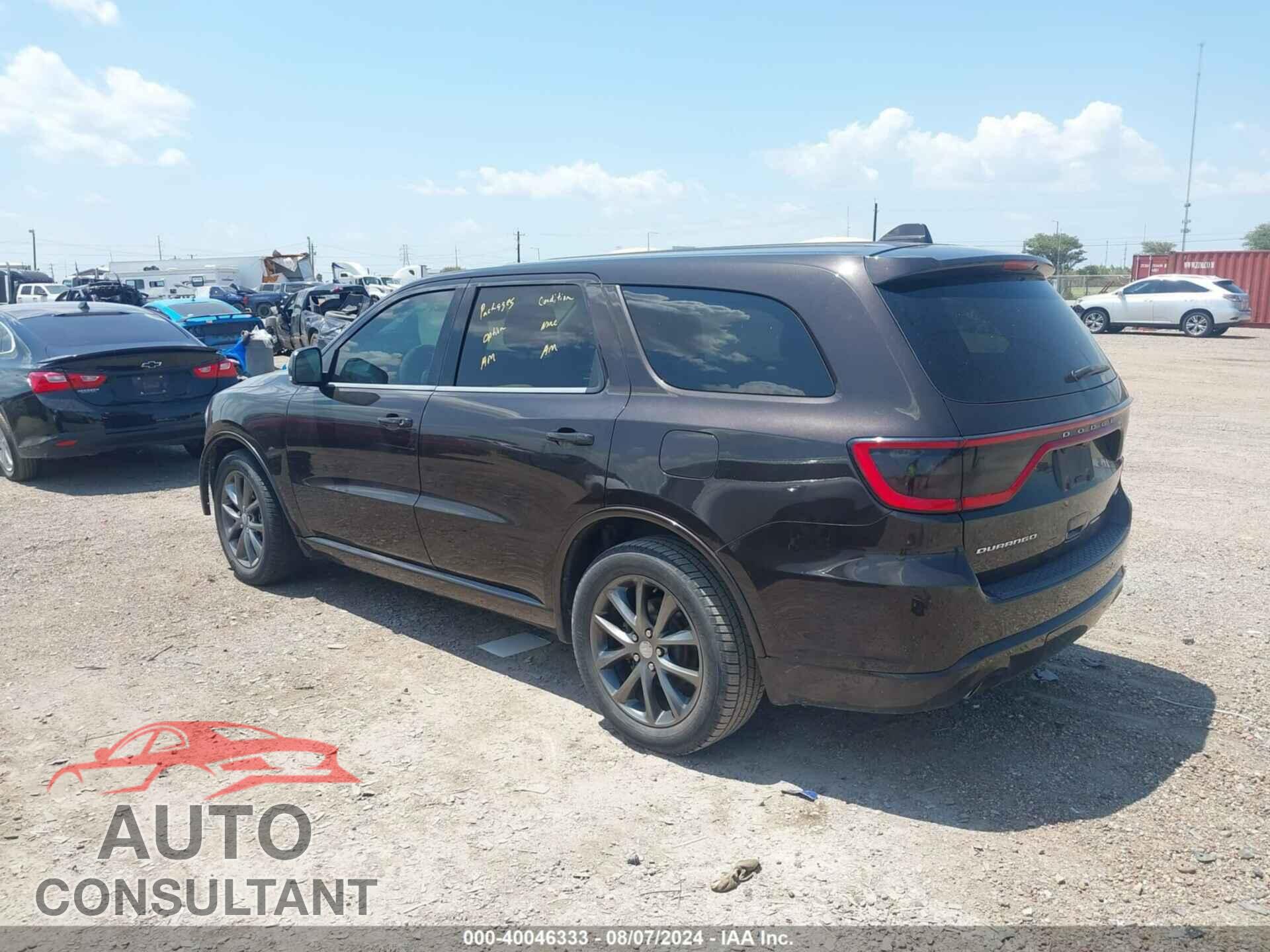 DODGE DURANGO 2017 - 1C4RDHDGXHC829895