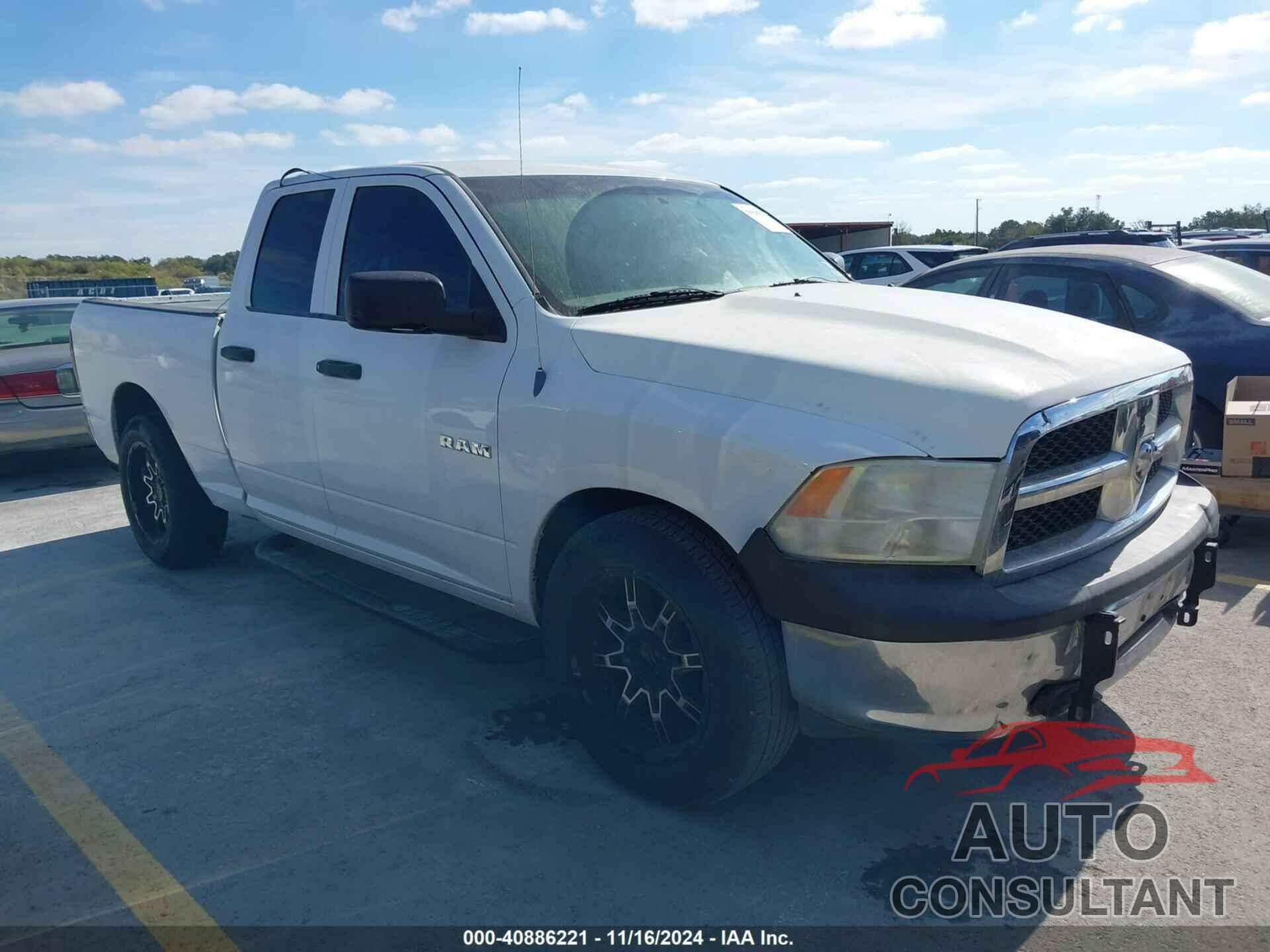 DODGE RAM 1500 2010 - 1D7RB1GK8AS138900