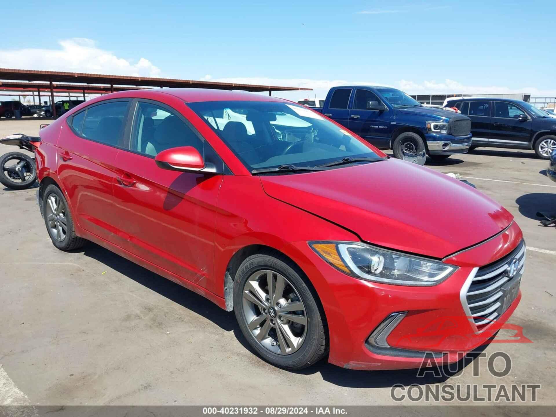 HYUNDAI ELANTRA 2017 - 5NPD84LFXHH072517