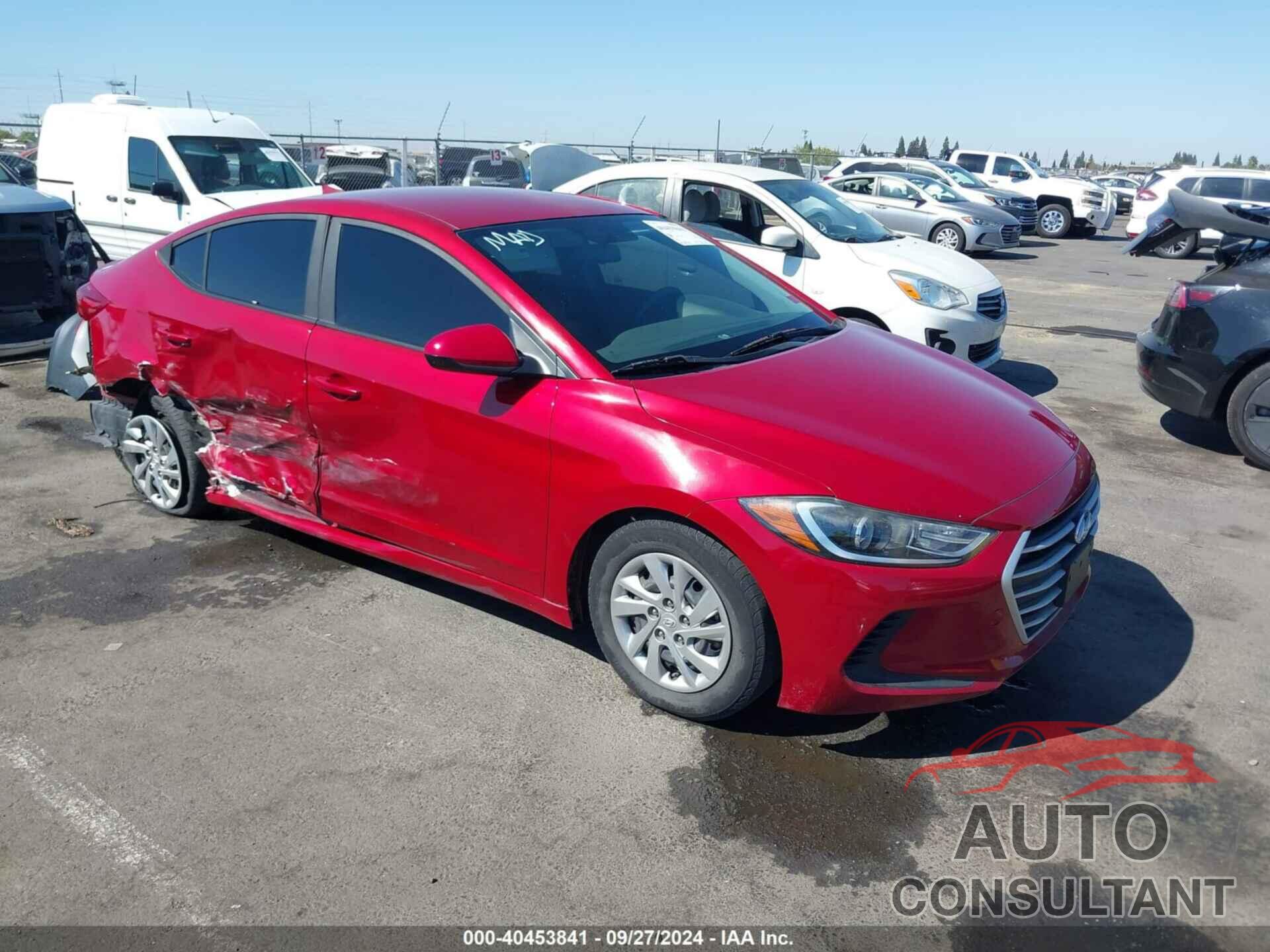 HYUNDAI ELANTRA 2017 - KMHD74LFXHU423382